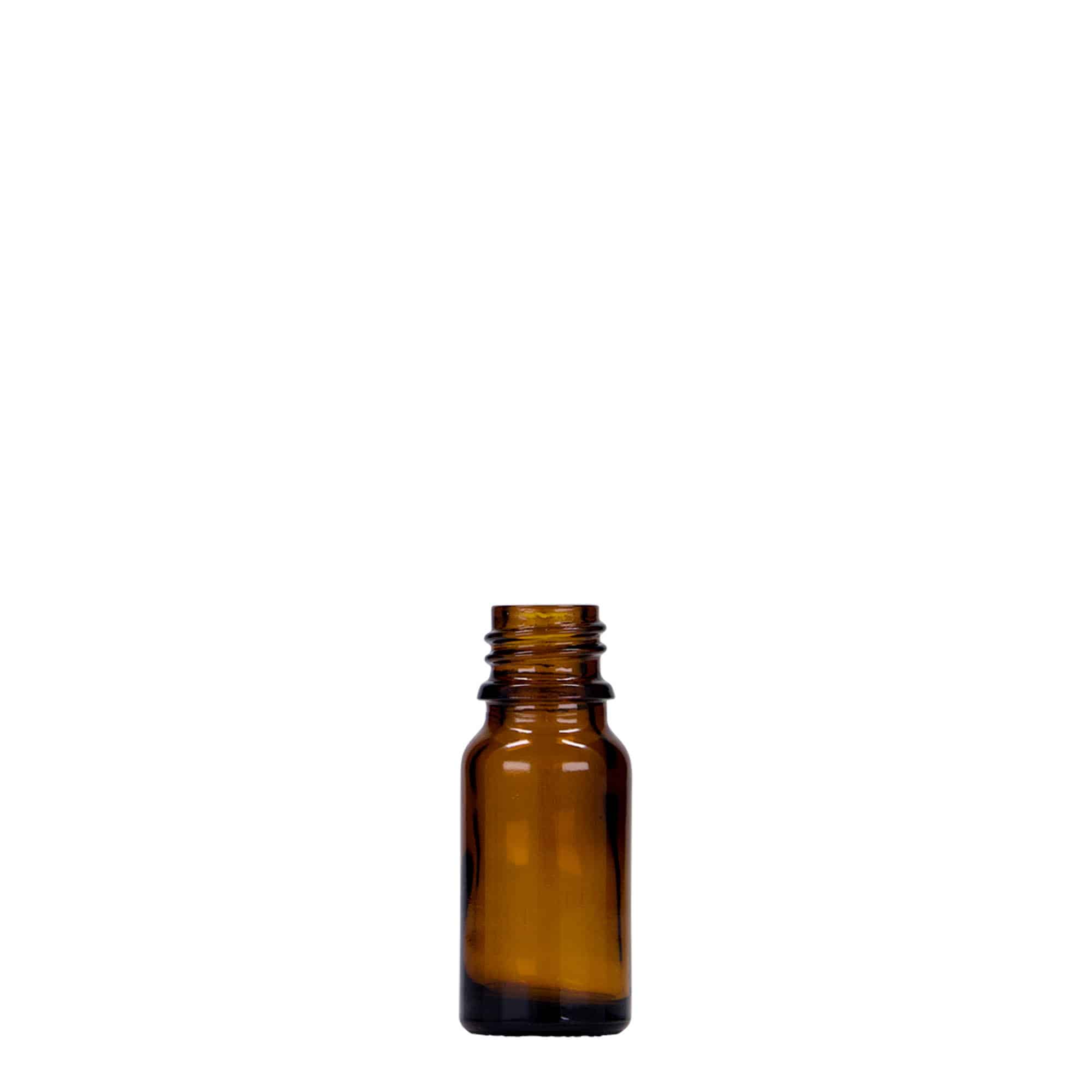10 ml flacone medico, vetro, marrone, bocca: DIN 18