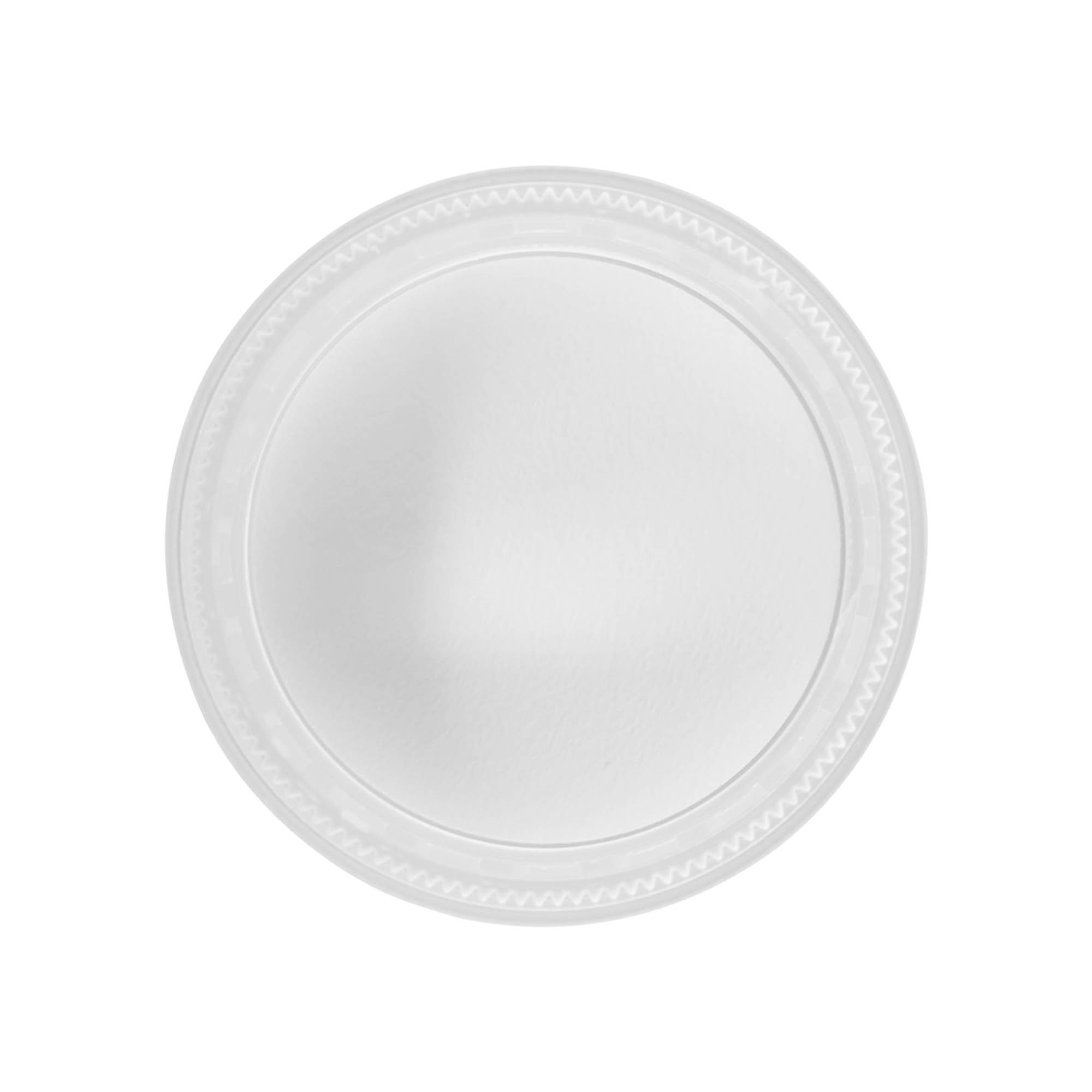 Tappo a vite 'Clear/Platin Edition', plastica PP, bianco, per bocca: 53/2P
