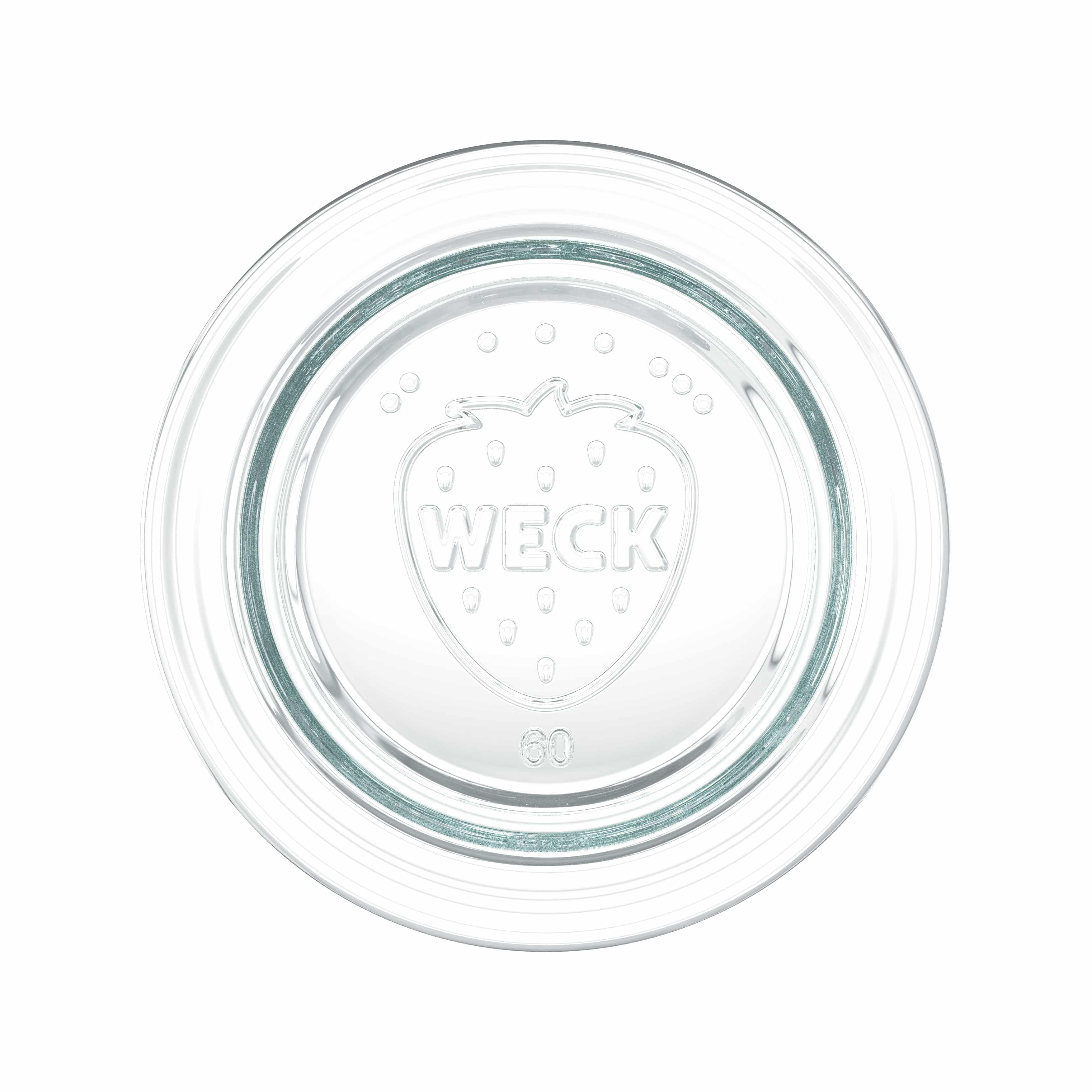 6x 600 ml WECK barattolo cilindrico con coperchio in vetro RR 60