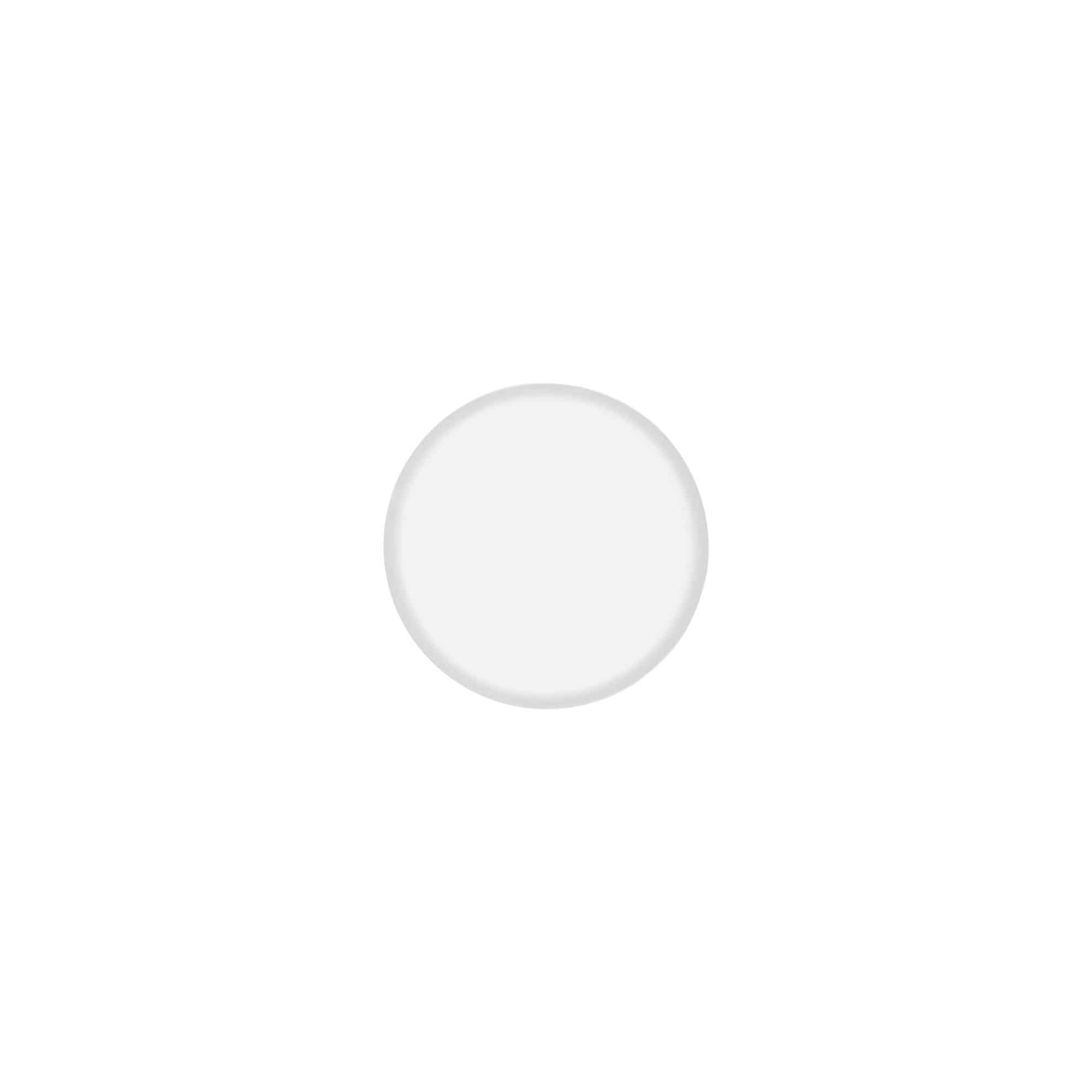 Tappo a vite 'Clear/Platinum Edition', plastica PP, bianco, per imboccatura: 40/2P
