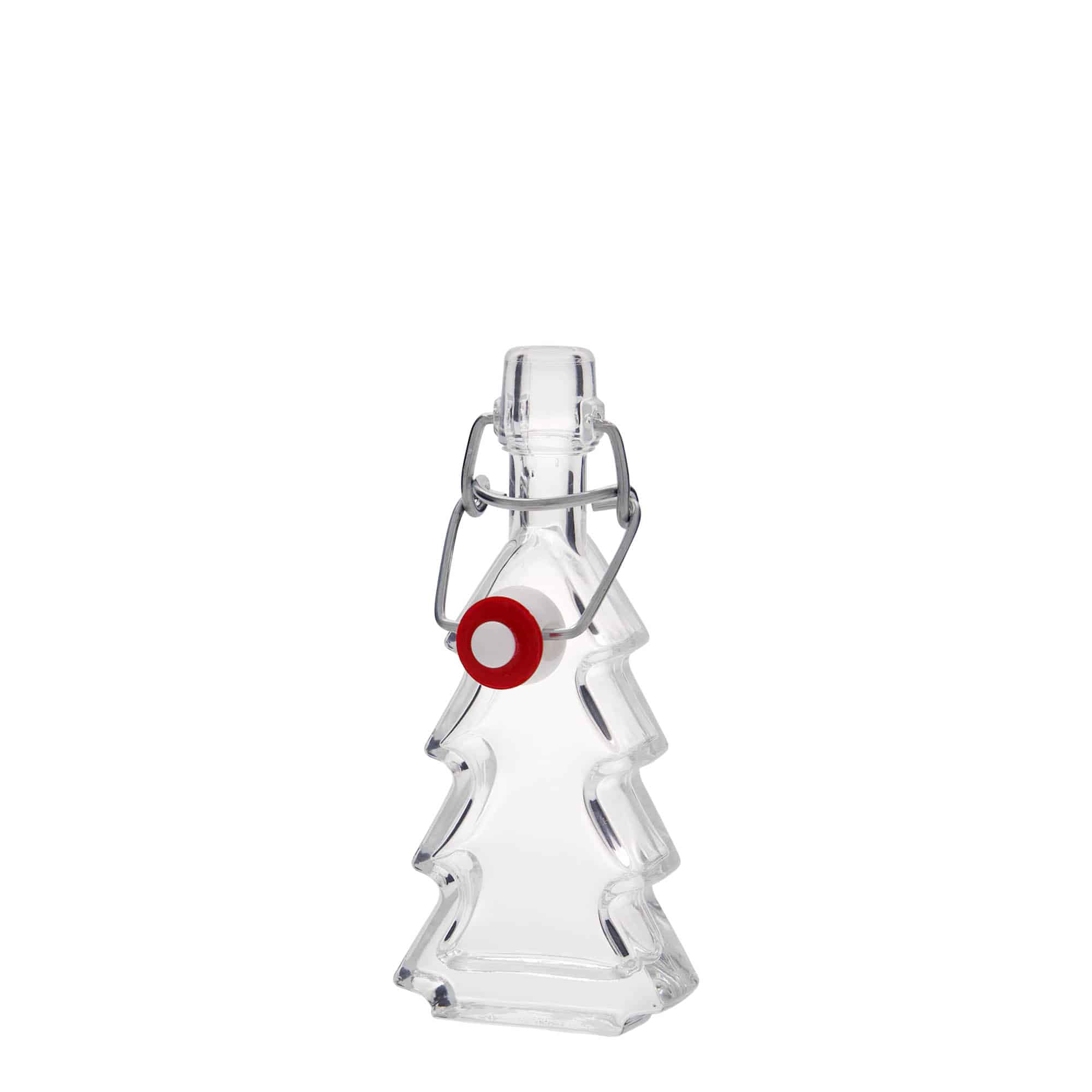 Bottiglia di vetro da 40 ml 'Albero di Natale', bocca: chiusura a gancio Bottiglia di vetro da 40 ml 'Albero di Natale', bocca: chiusura a gancio