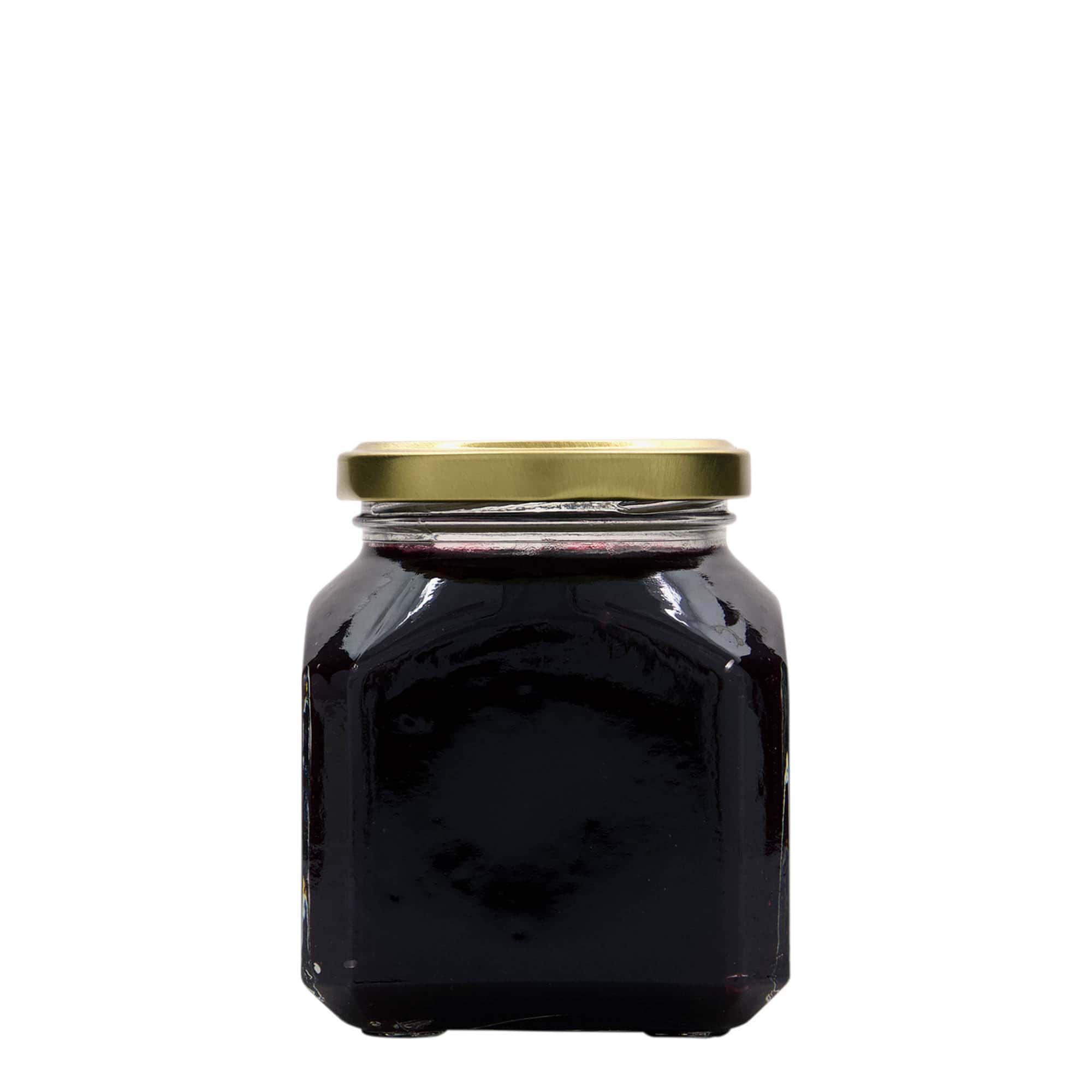 314 ml barattolo quadrato 'Milano', bocca: Twist-Off (TO 63)