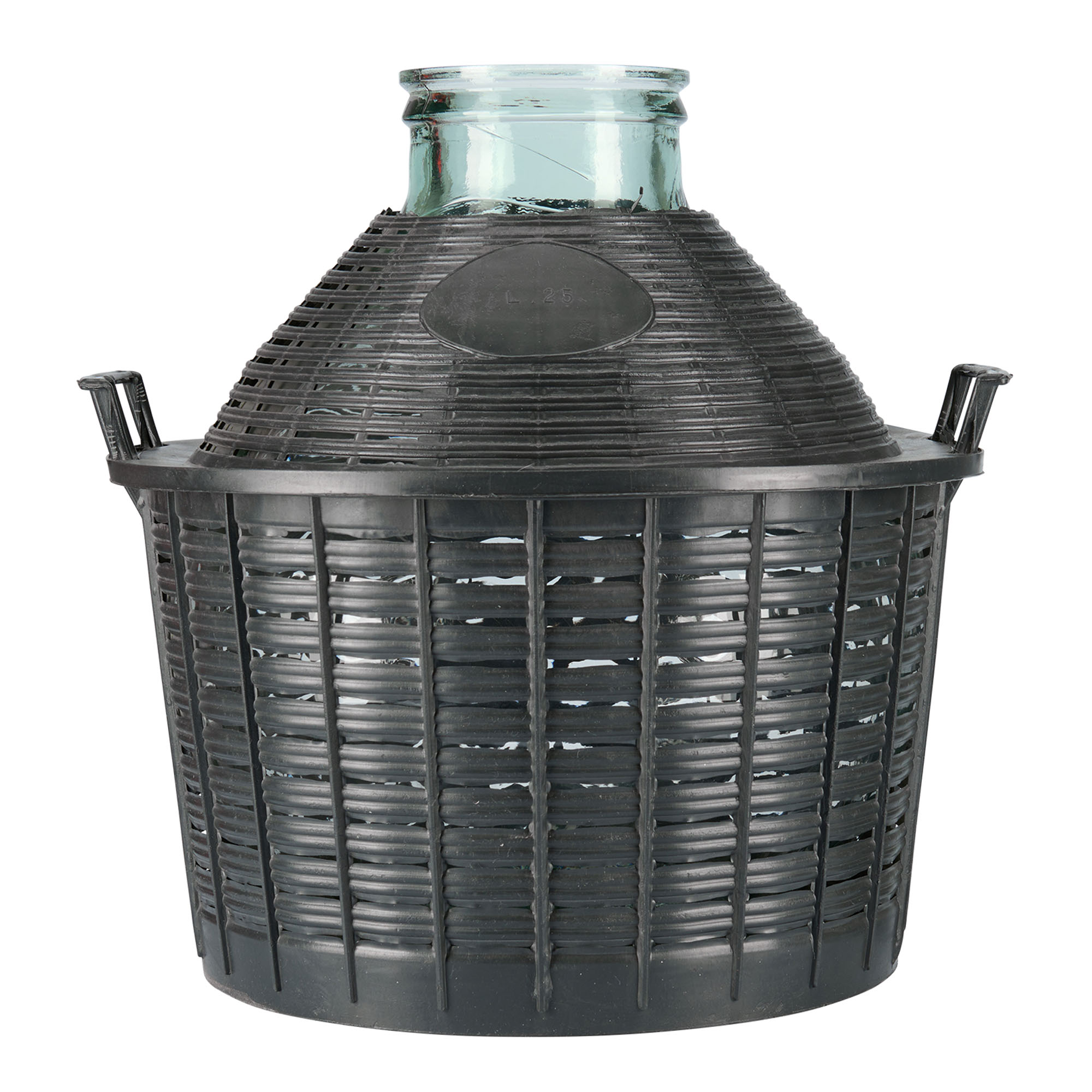 Bombola a palla da 25 l, collo largo, vetro, bocca: coperchio a calotta Bombola a palla da 25 l, collo largo, vetro, bocca: coperchio a calotta