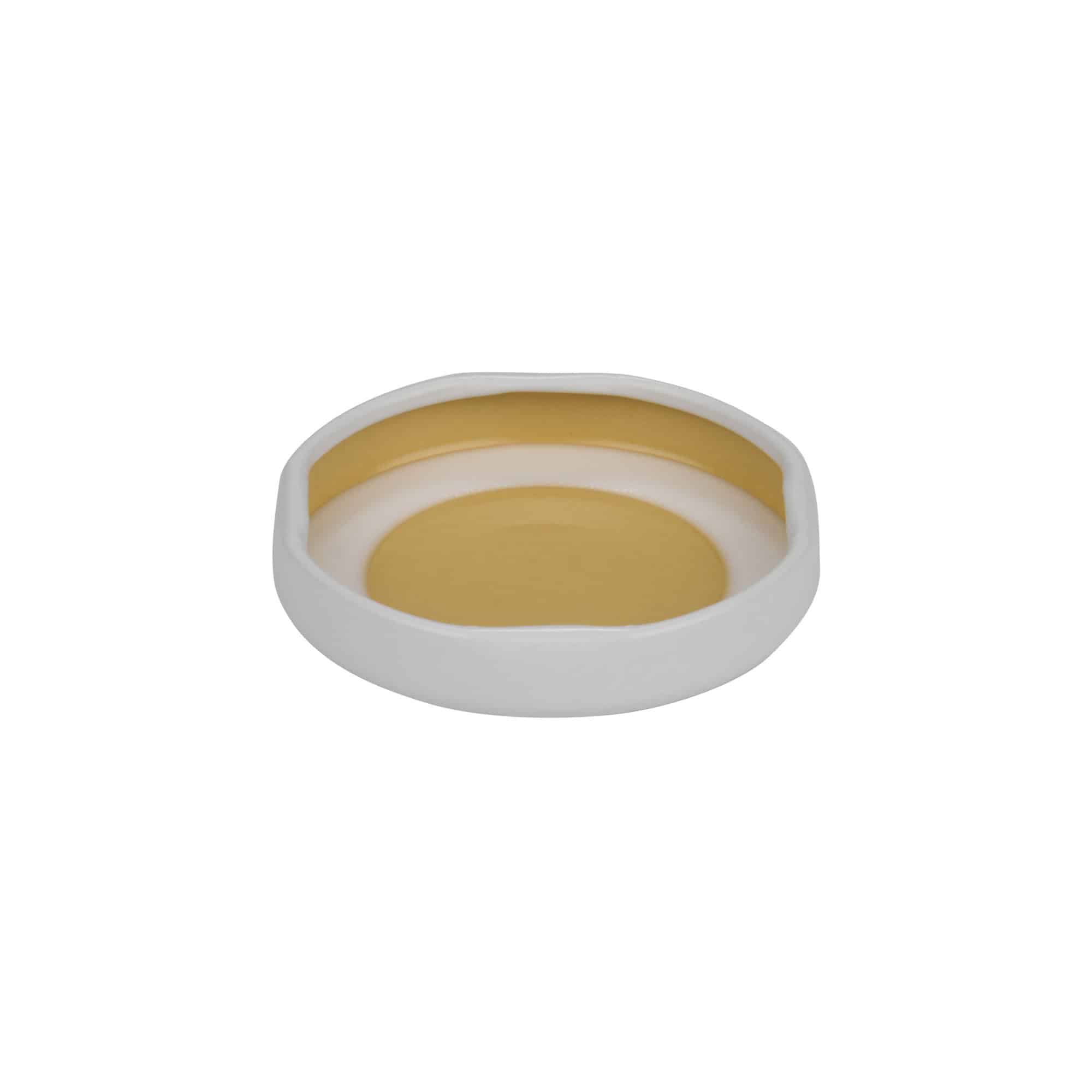 Tappi Twist-Off, lamina bianca, bianco, per bocca: TO 43