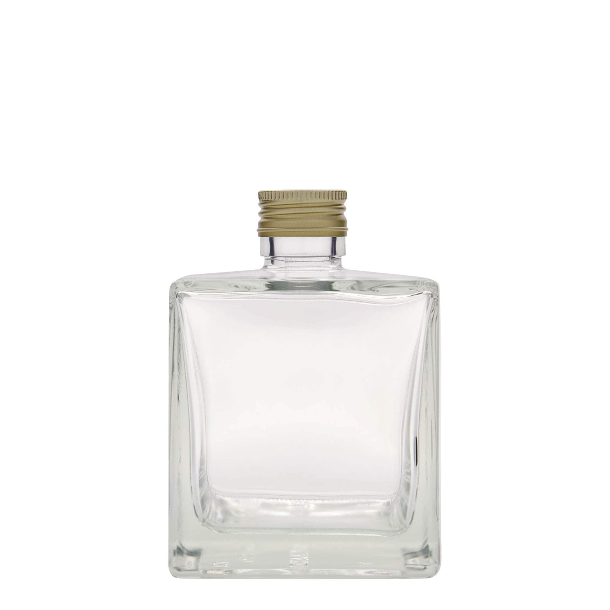 Bottiglia di vetro da 500 ml 'Cube', quadrata, bocca: PP 31,5