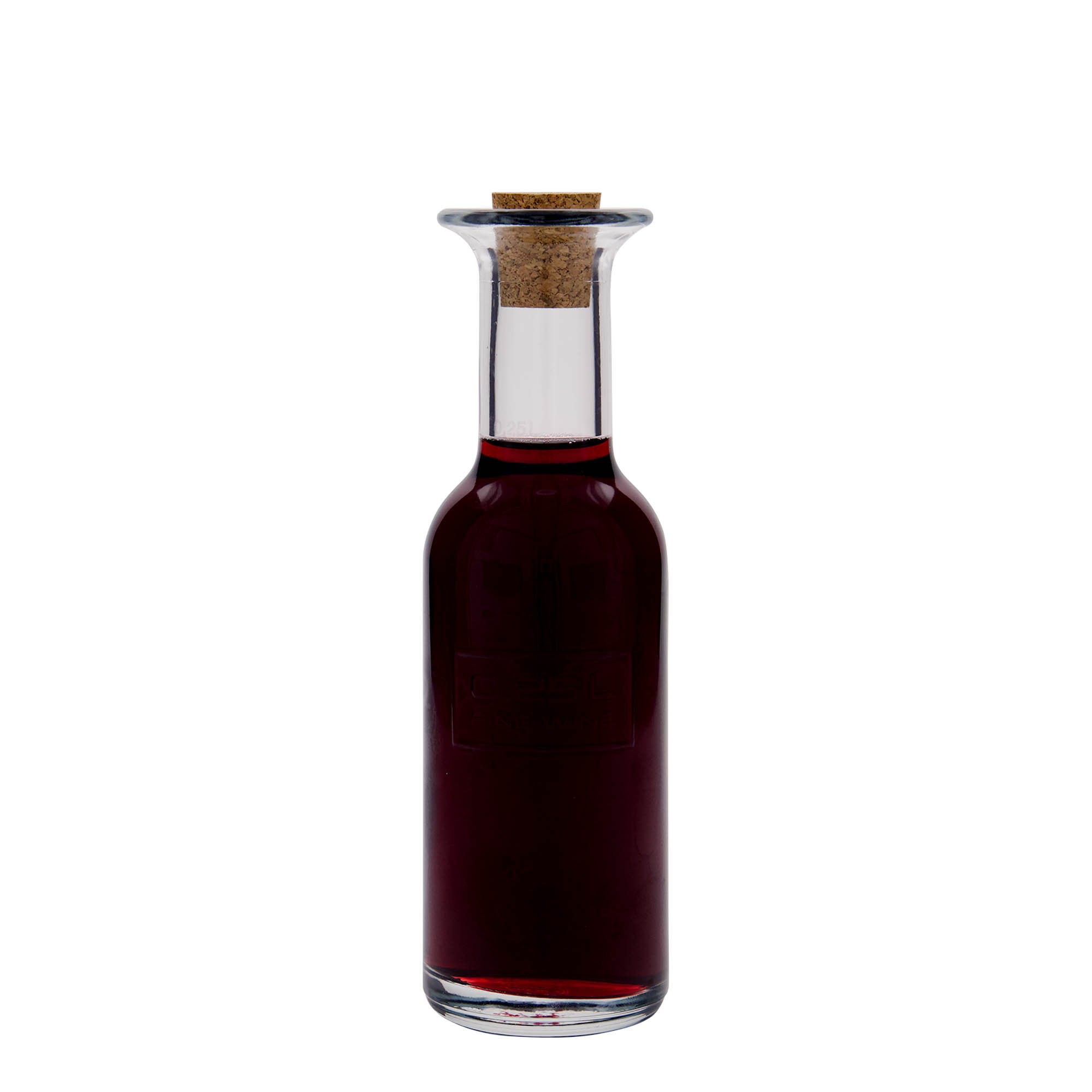 Bottiglia di vetro da 250 ml 'Optima Fine Wine', bocca: sughero Bottiglia di vetro da 250 ml 'Optima Fine Wine', bocca: sughero