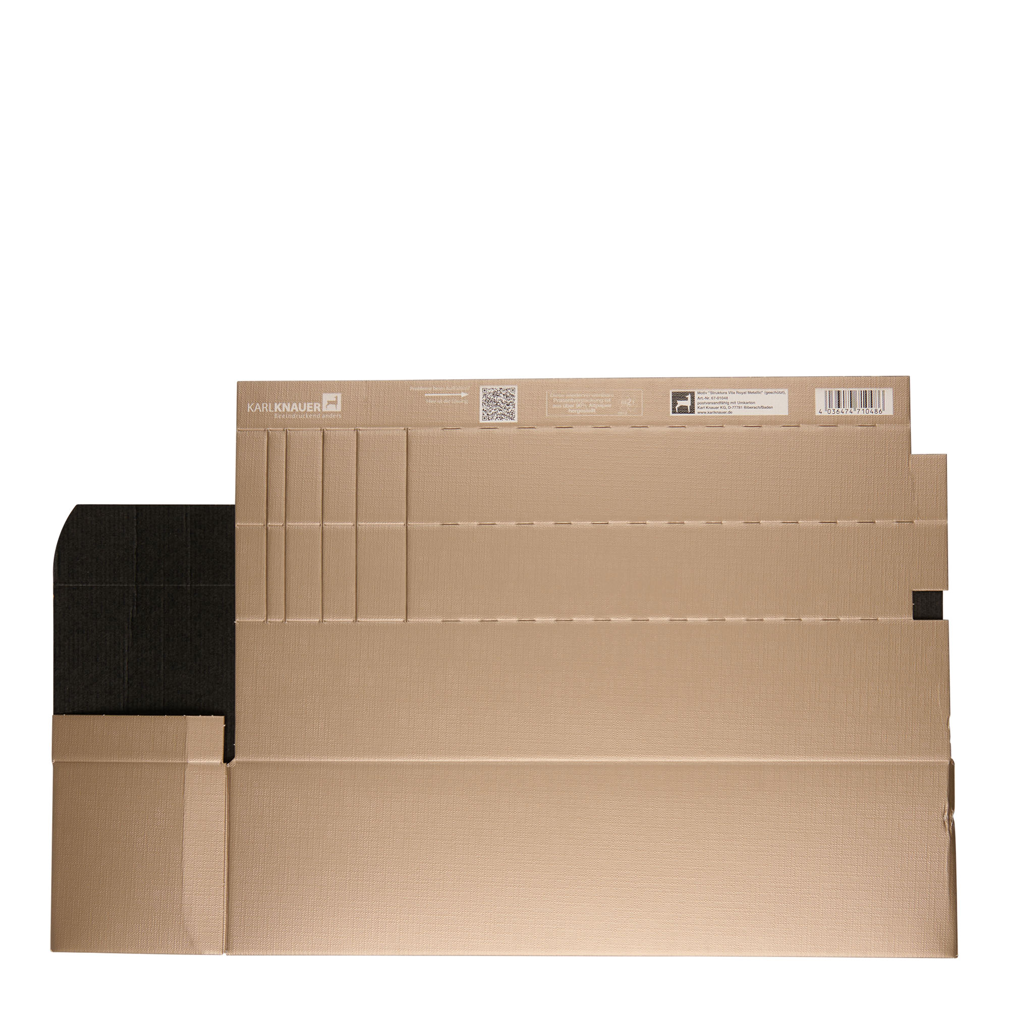 Scatola regalo 'Metallic', rettangolare, cartone, champagne Scatola regalo 'Metallic', rettangolare, cartone, champagne