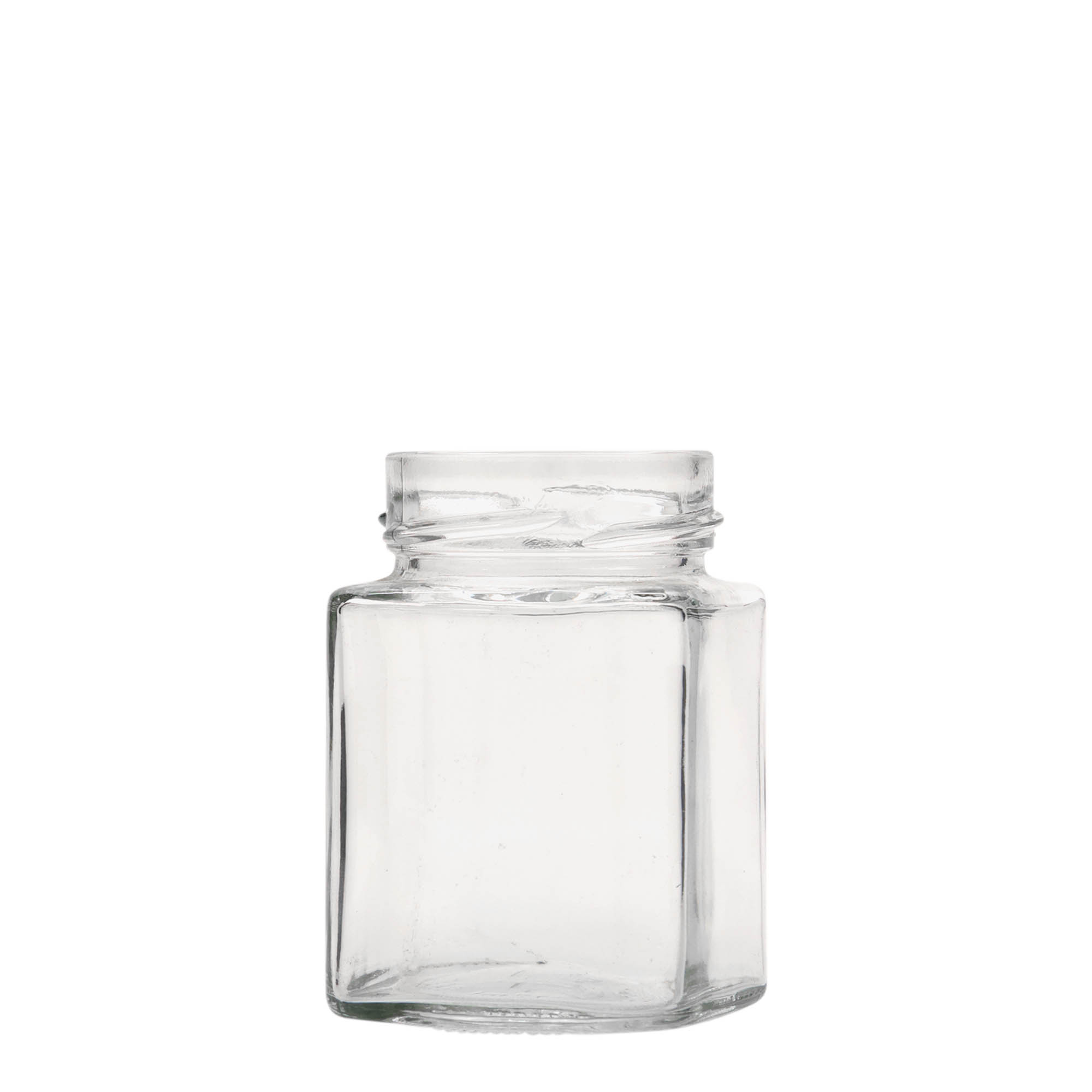 212 ml barattolo quadrato 'Funny', bocca: Deep-Twist-Off (DTO 58)