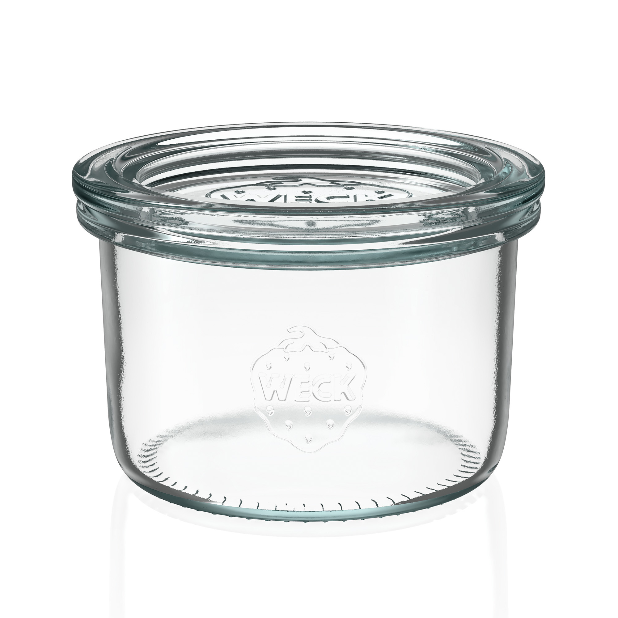 12x 200 ml vaso WECK a bocca larga con coperchio in vetro RR 80