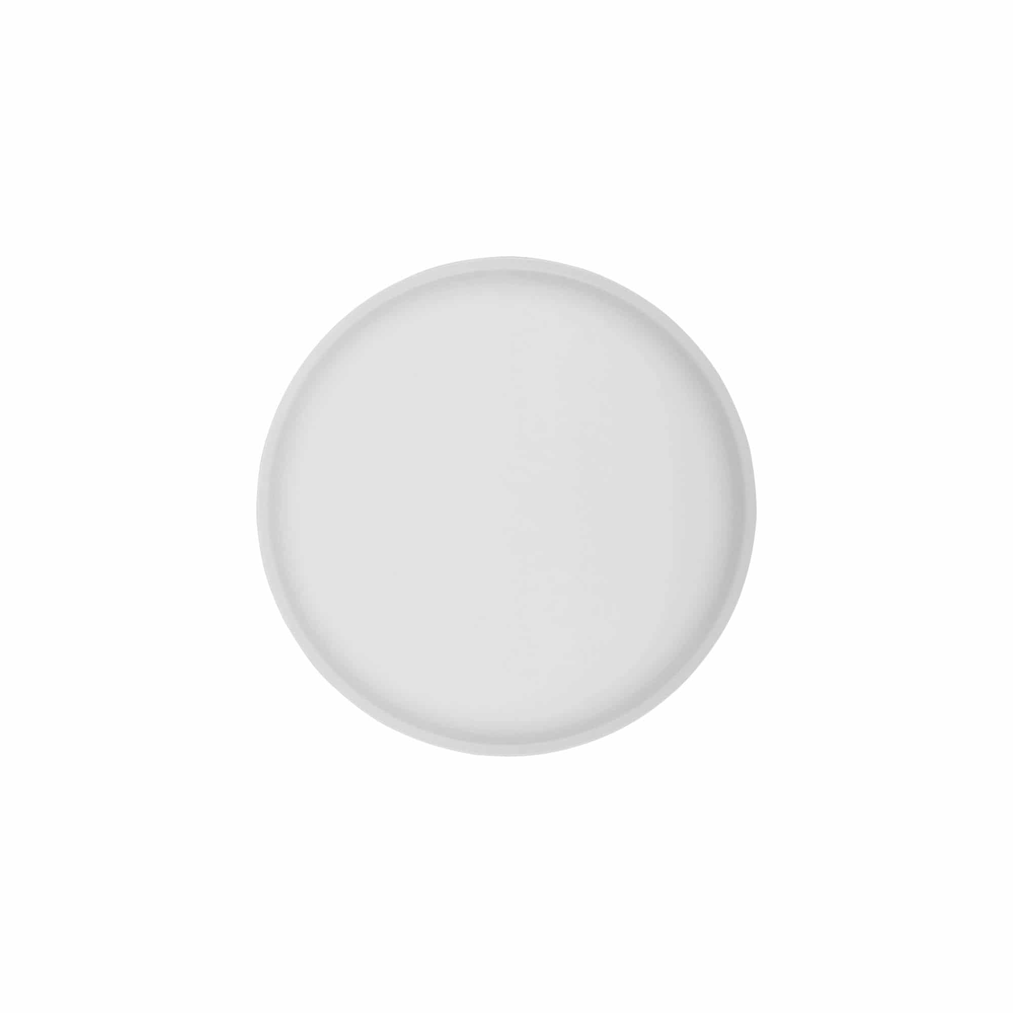 Tappo a vite 'Clear/Platin Edition', plastica PP, bianco, per bocca: 70/2P