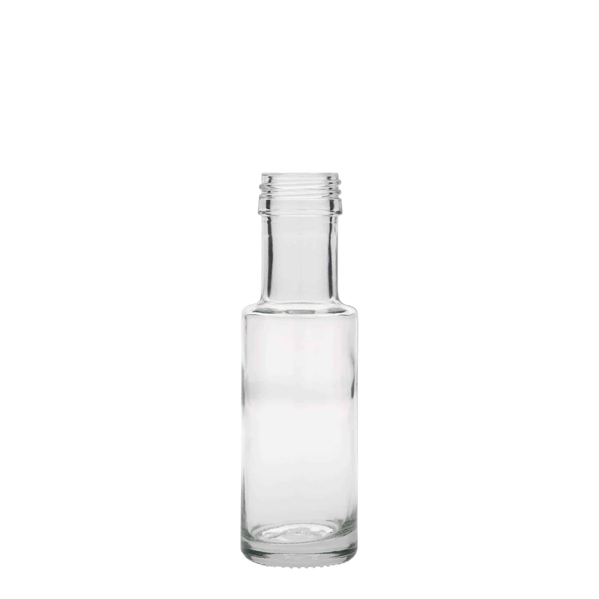 100 ml Bottiglia di vetro 'Dorica', imboccatura: PP 31,5 100 ml Bottiglia di vetro 'Dorica', imboccatura: PP 31,5