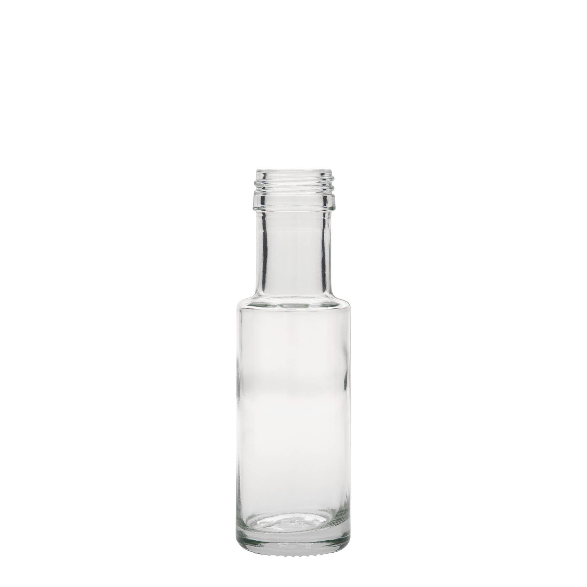 Bottiglia di vetro da 100 ml 'Dorica', bocca: PP 31,5 Bottiglia di vetro da 100 ml 'Dorica', bocca: PP 31,5