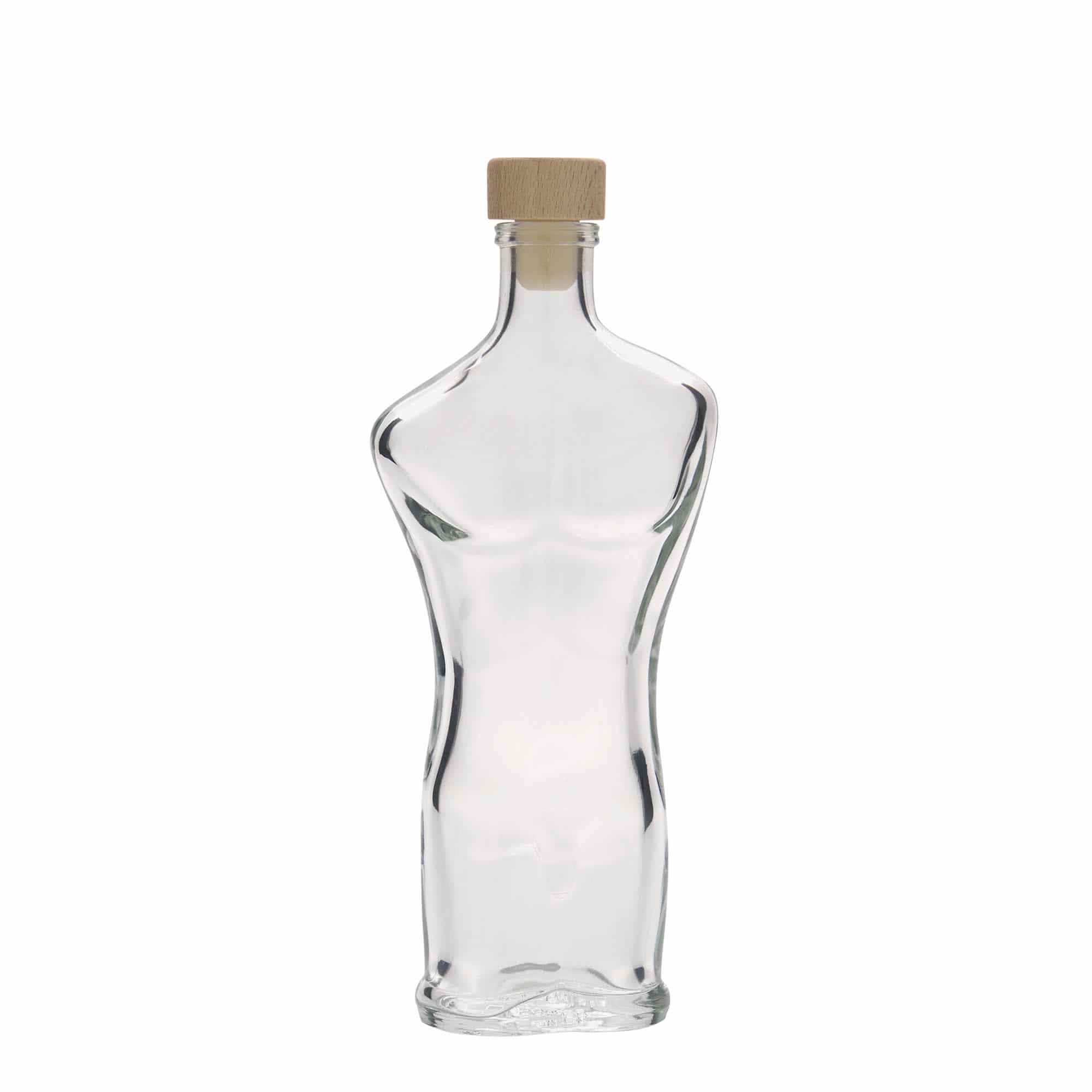 200 ml Bottiglia di vetro 'Adam', imboccatura: fascetta