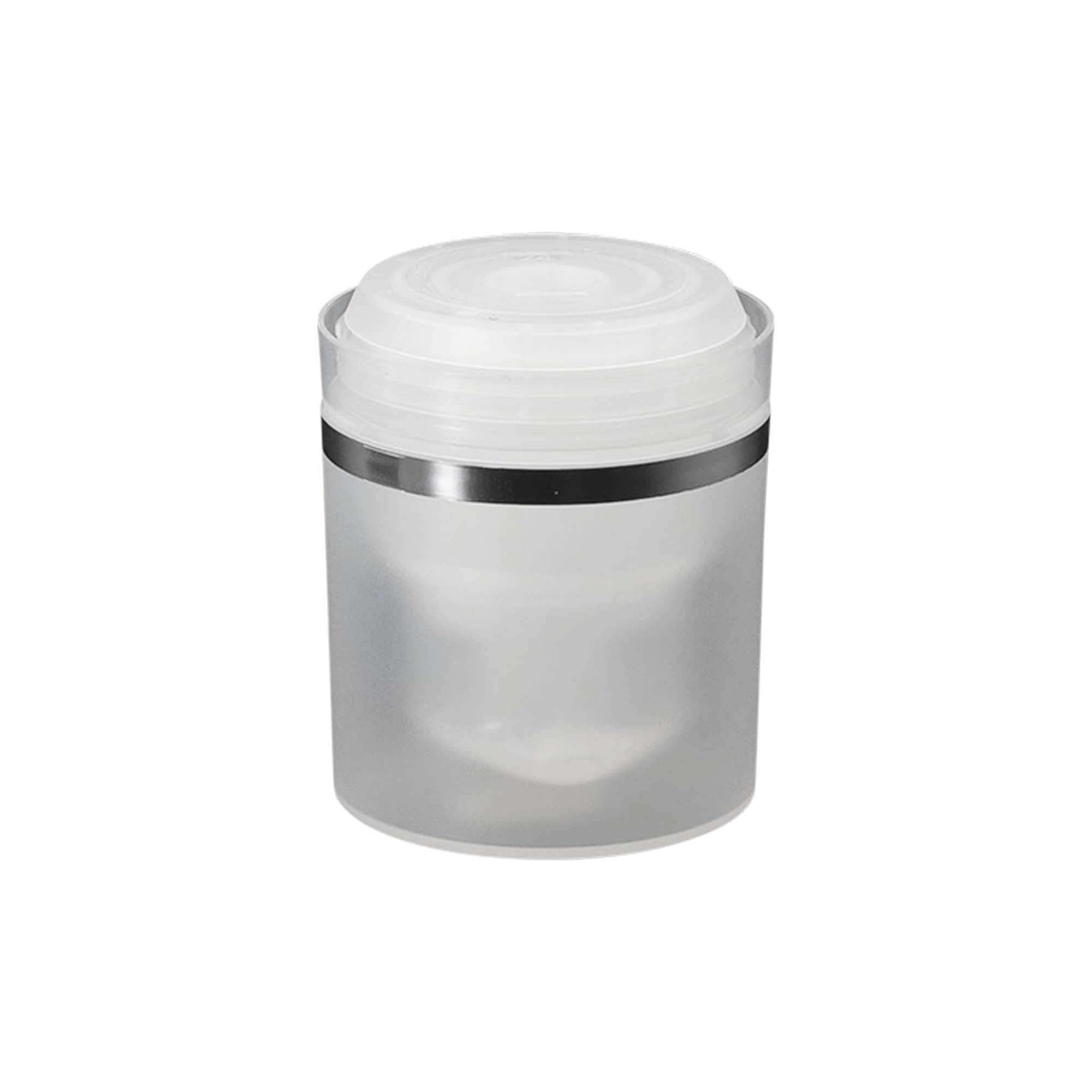 Testa pompa dispenser airless 'Mezzo', plastica PP, naturale Testa pompa dispenser airless 'Mezzo', plastica PP, naturale