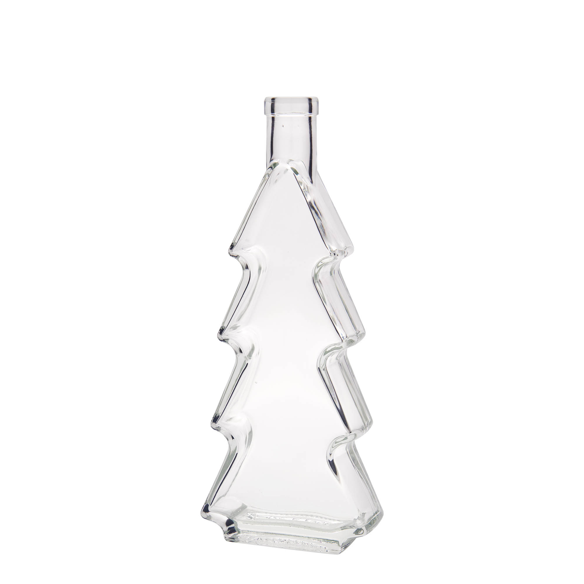 Bottiglia di vetro da 350 ml 'Albero di Natale', bocca: sughero Bottiglia di vetro da 350 ml 'Albero di Natale', bocca: sughero