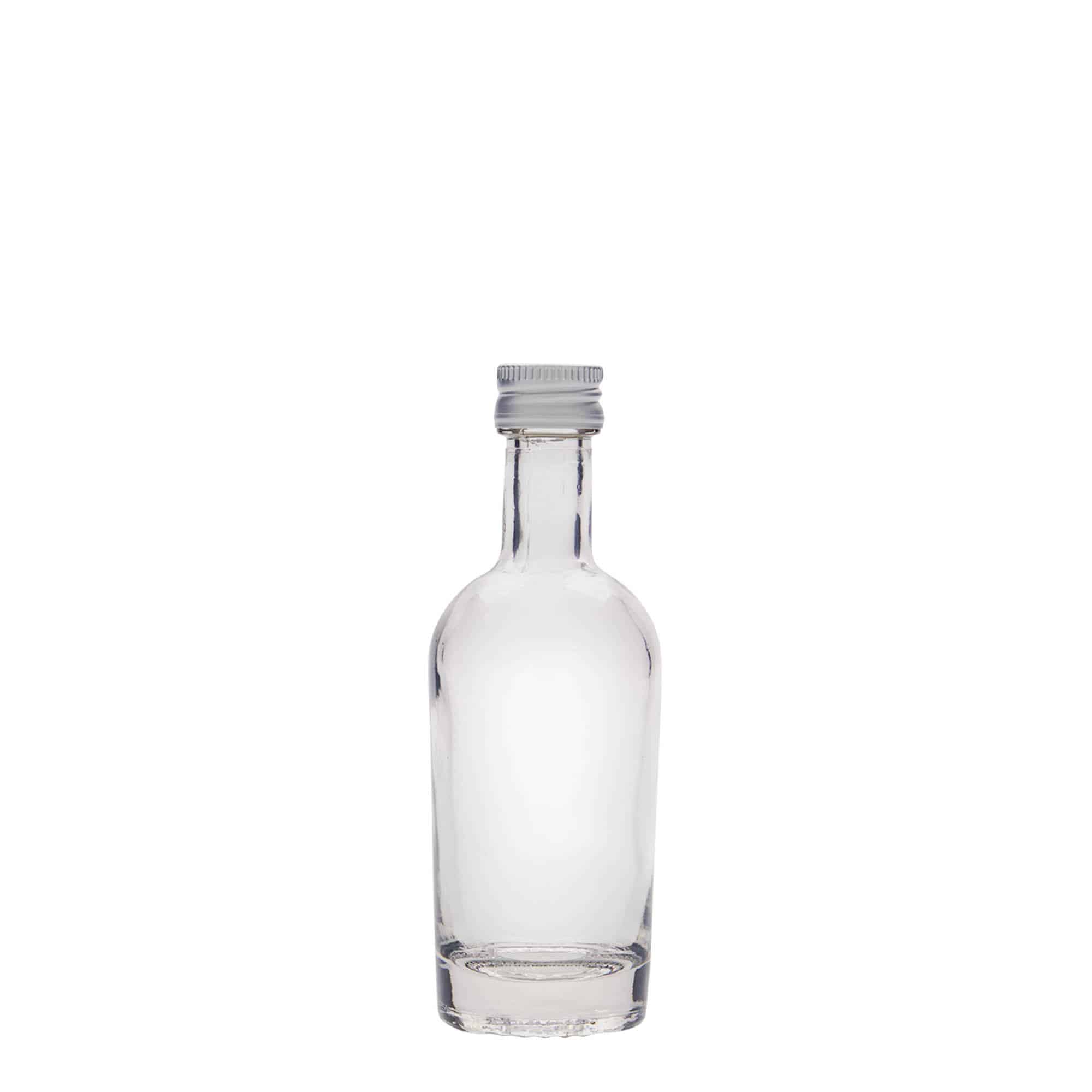 Bottiglia di vetro da 50 ml 'Pepe', bocca: PP 18