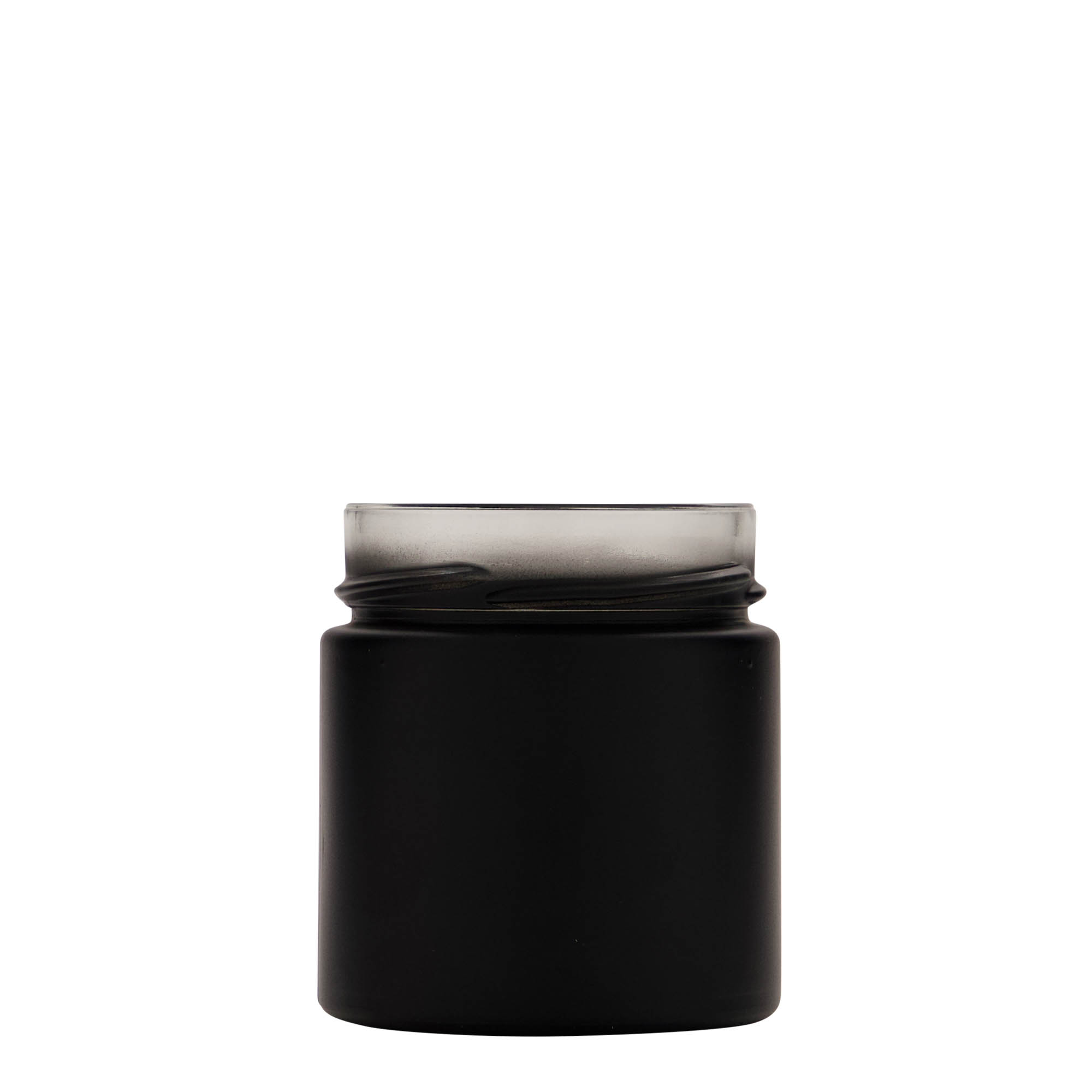 212 ml vaso rotondo 'Aurora', nero, bocca: Deep-Twist-Off (DTO 66) 212 ml vaso rotondo 'Aurora', nero, bocca: Deep-Twist-Off (DTO 66)