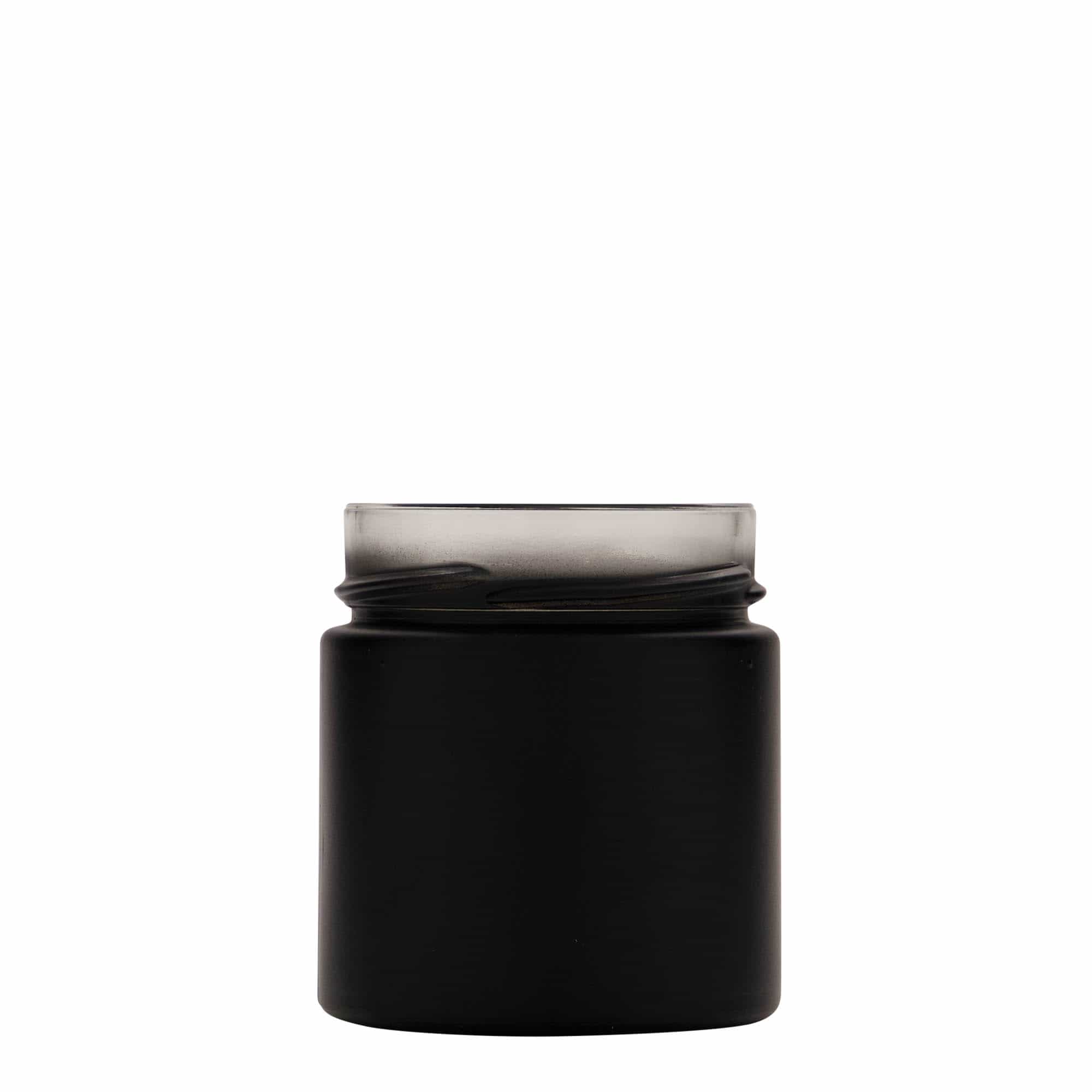 220 ml Vetro tondo 'Aurora', nero, bocca: Deep-Twist-Off (DTO 66)