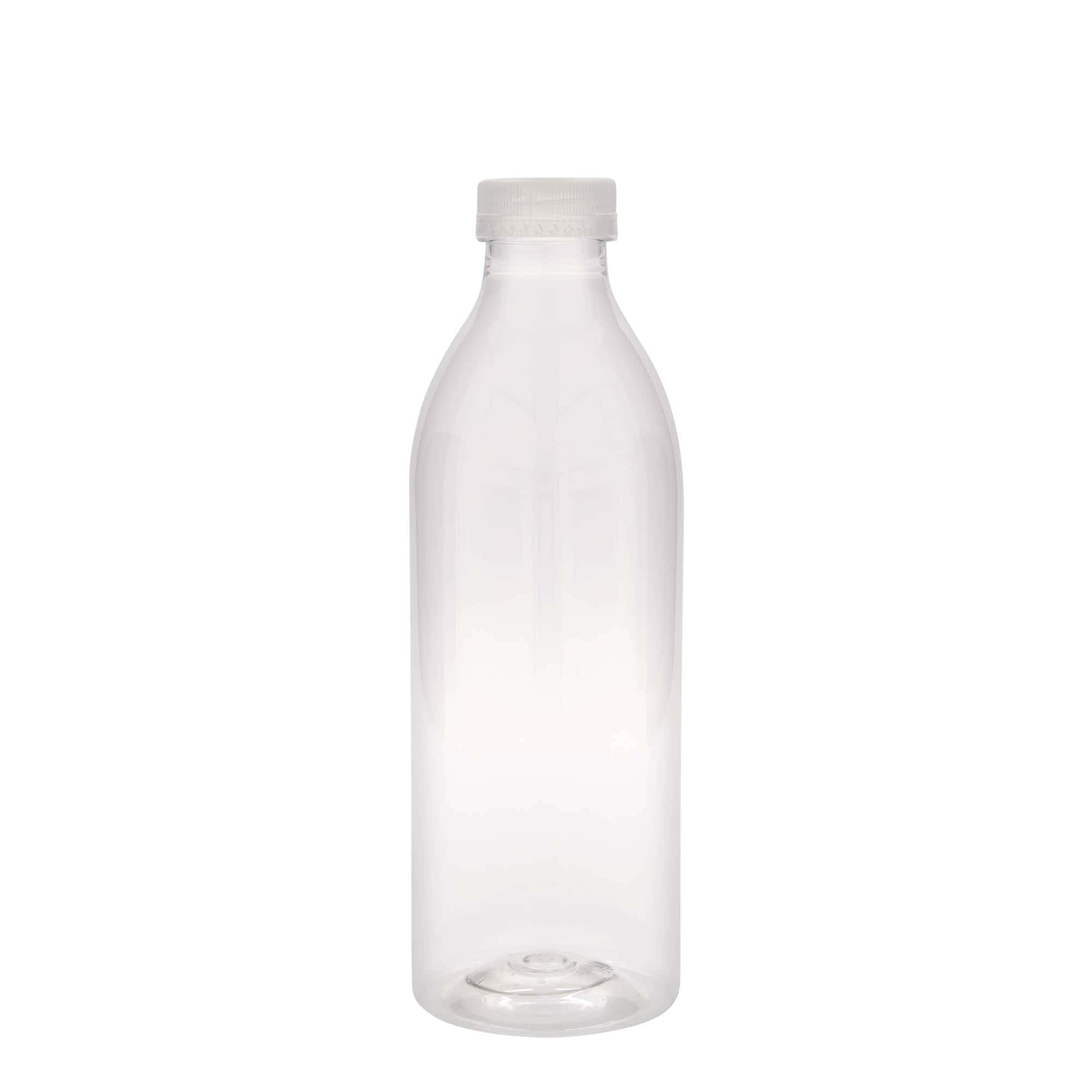 Bottiglia PET da 1.000 ml standard, plastica, bocca: 38 mm