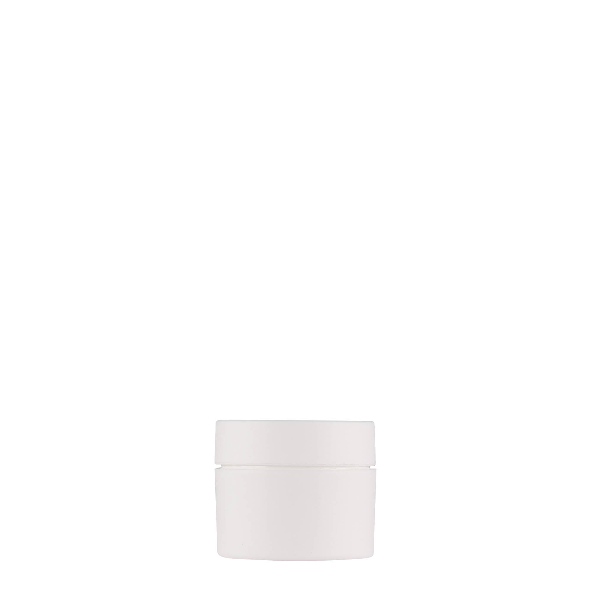 5 ml vasetto in plastica 'Antonella', PP, bianco, apertura: chiusura a vite 5 ml vasetto in plastica 'Antonella', PP, bianco, apertura: chiusura a vite