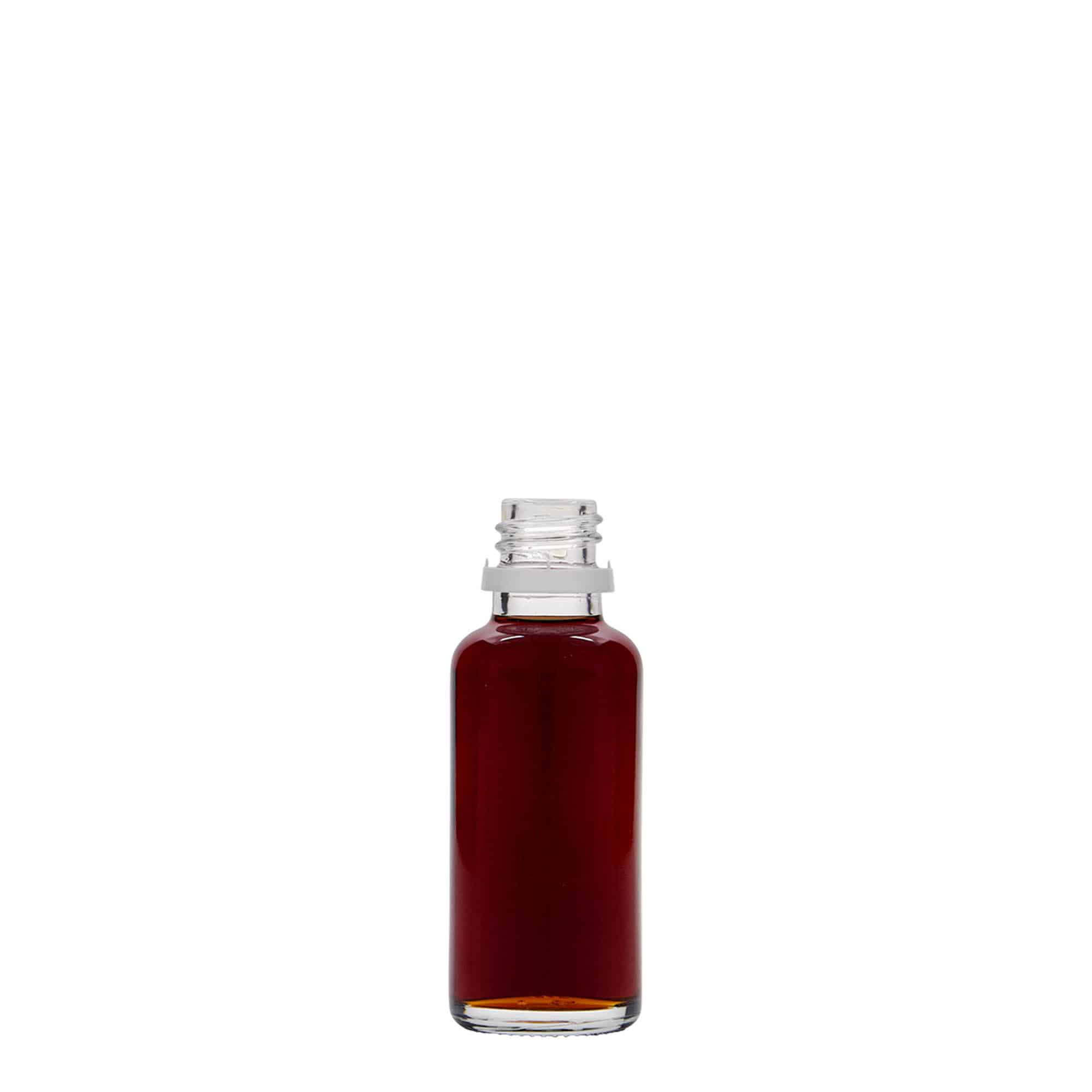 30 ml bottiglia medicinale, vetro, bocca: DIN 18