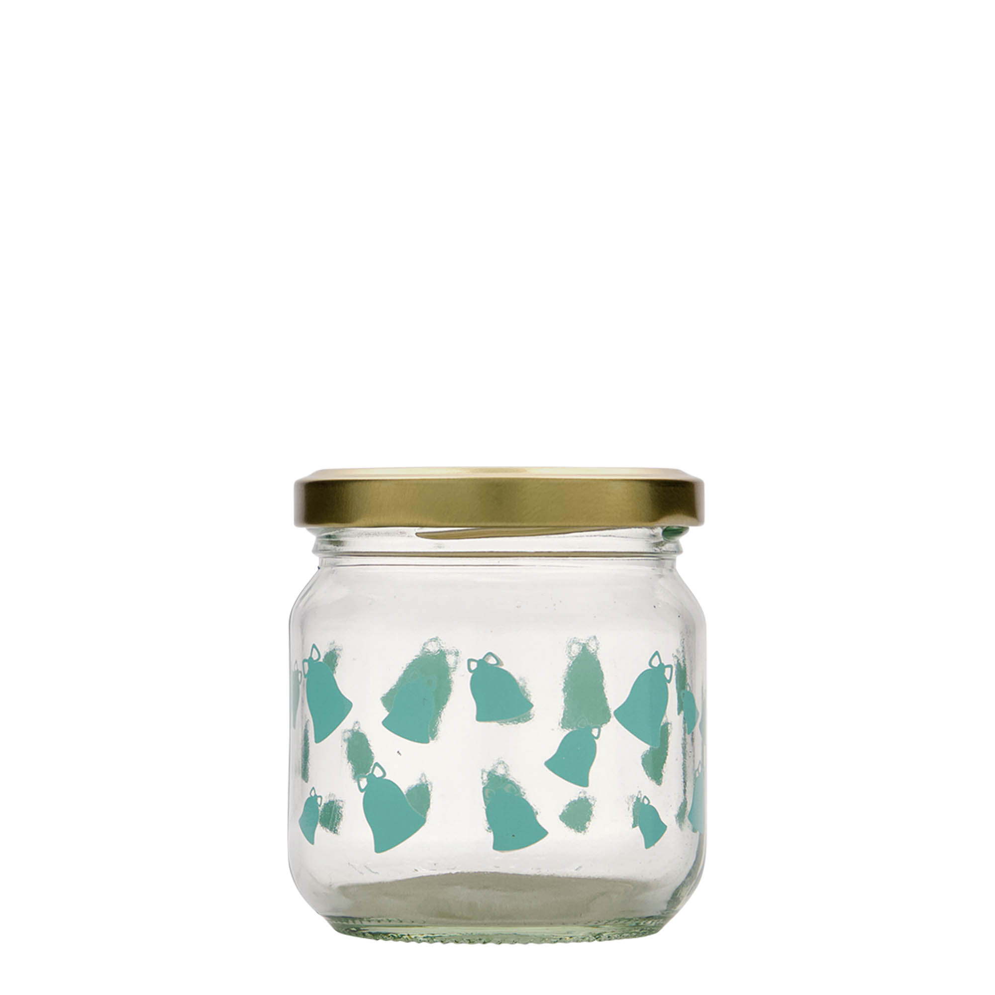 212 ml bicchiere rotondo, motivo: campanello, bocca: Twist-Off (TO 66)
