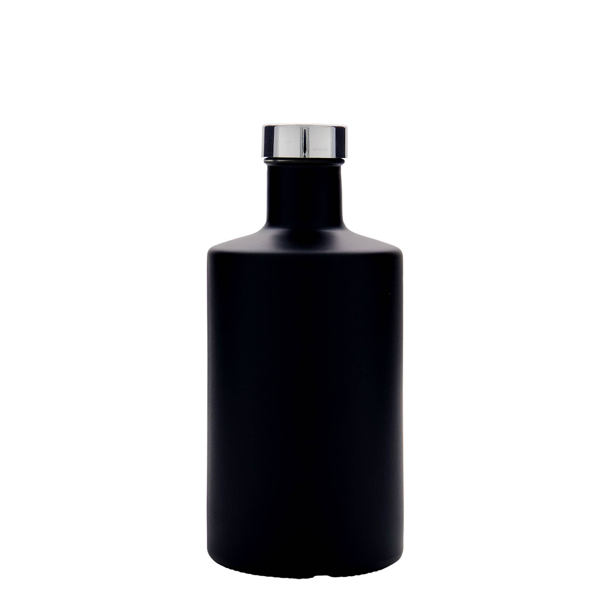 500 ml Bottiglia di vetro 'Caroline', nero, imboccatura: GPI 33