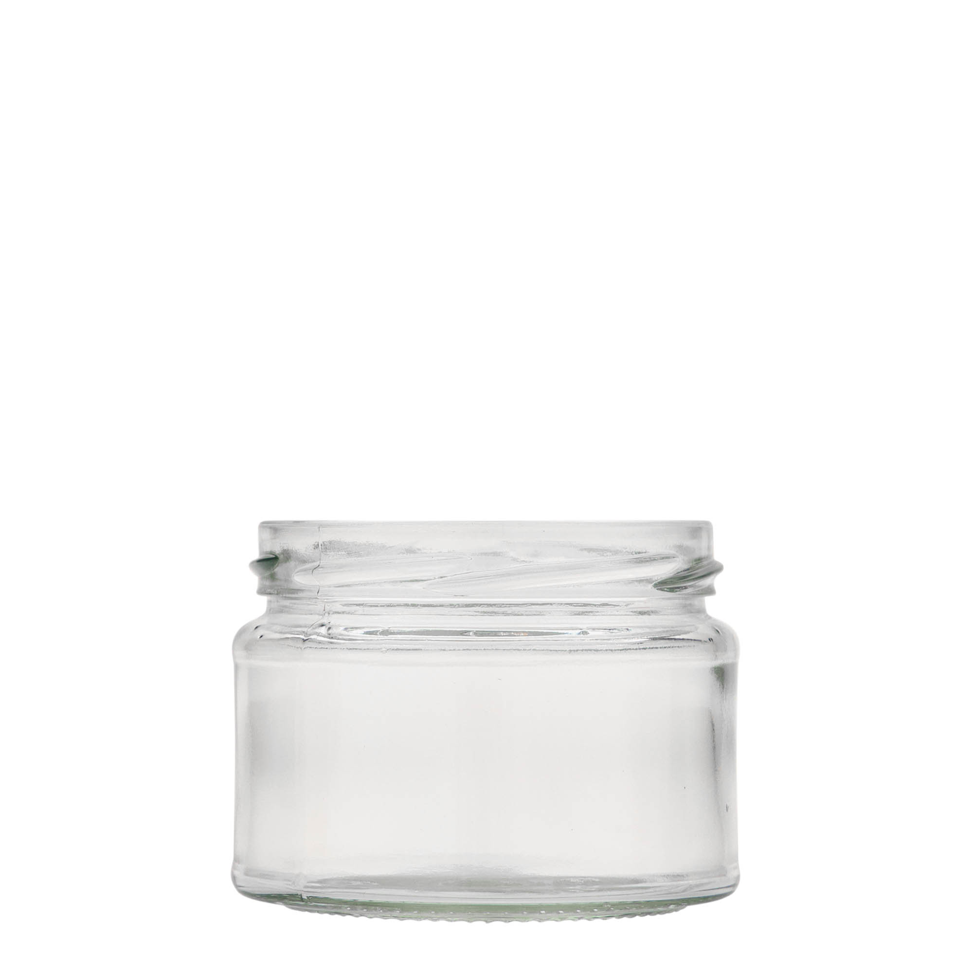280 ml barattolo rotondo piatto, bocca: Twist-Off (TO 82)