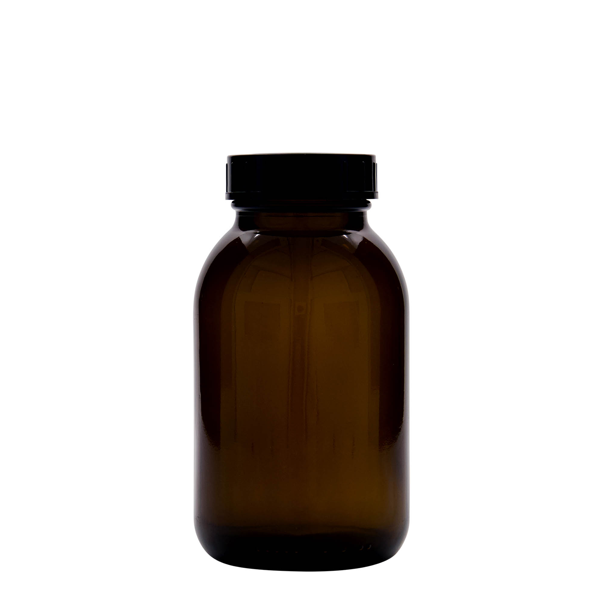 500 ml Vaso a bocca larga, marrone, bocca: DIN 55