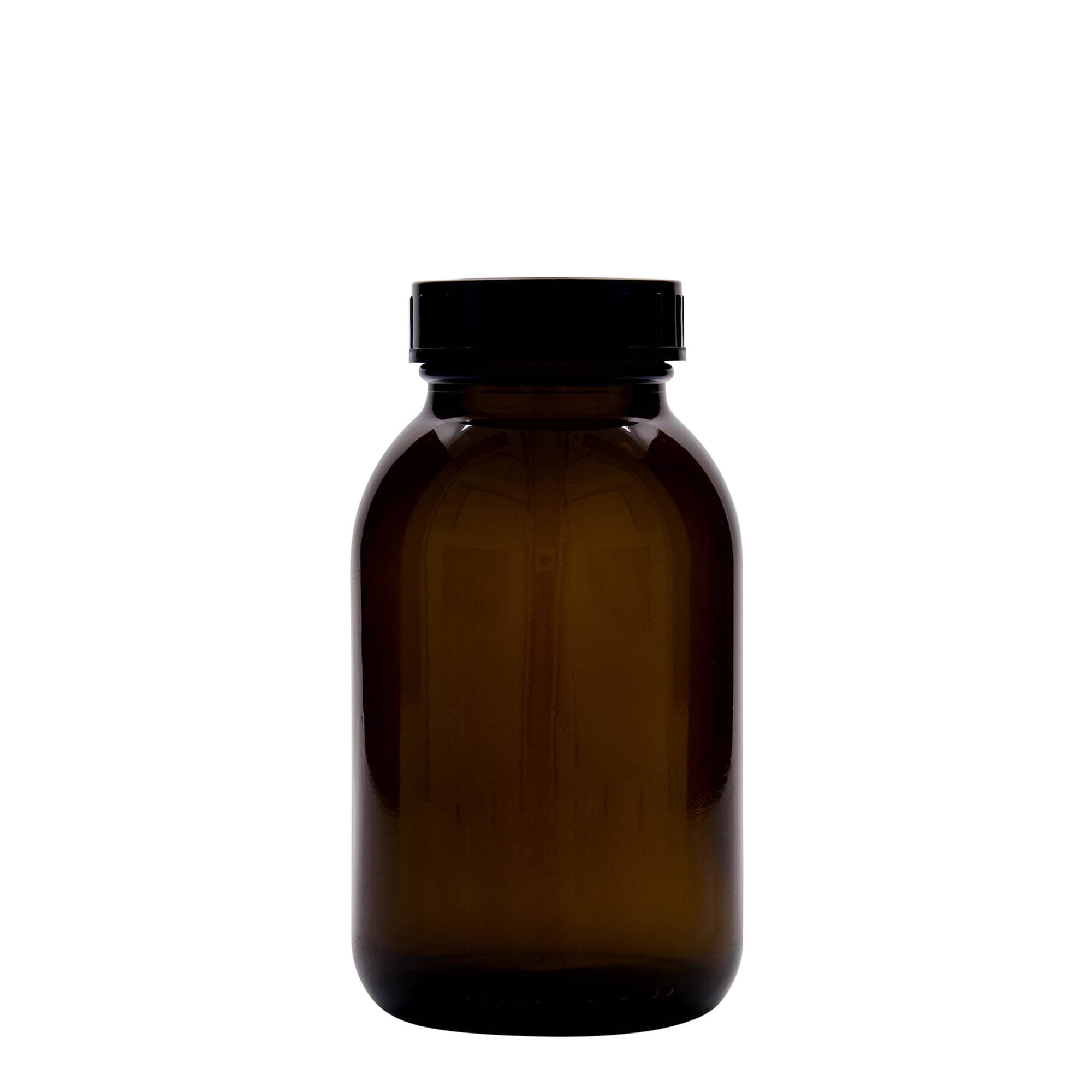 500 ml Vaso a bocca larga, marrone, bocca: DIN 55