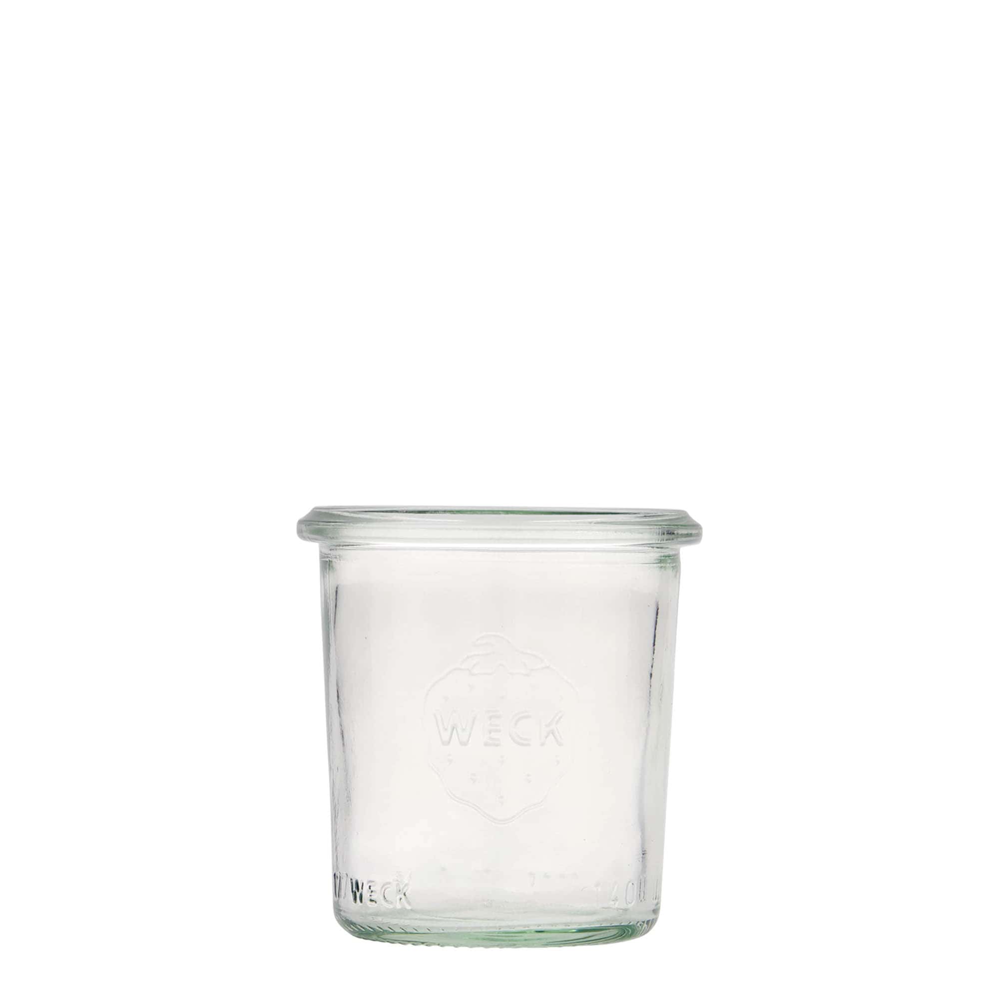 140 ml vaso WECK a bocca larga, bordo tondo