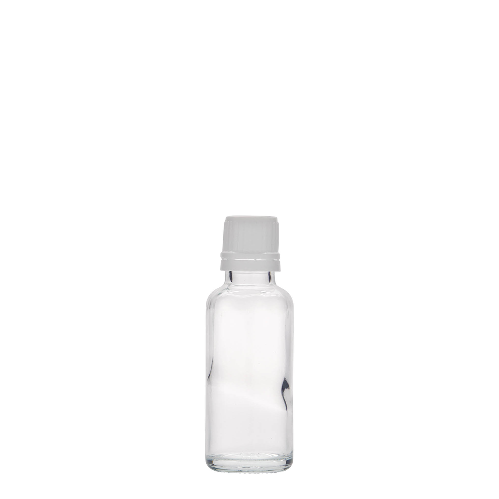 30 ml bottiglia medicinale, vetro, bocca: DIN 18