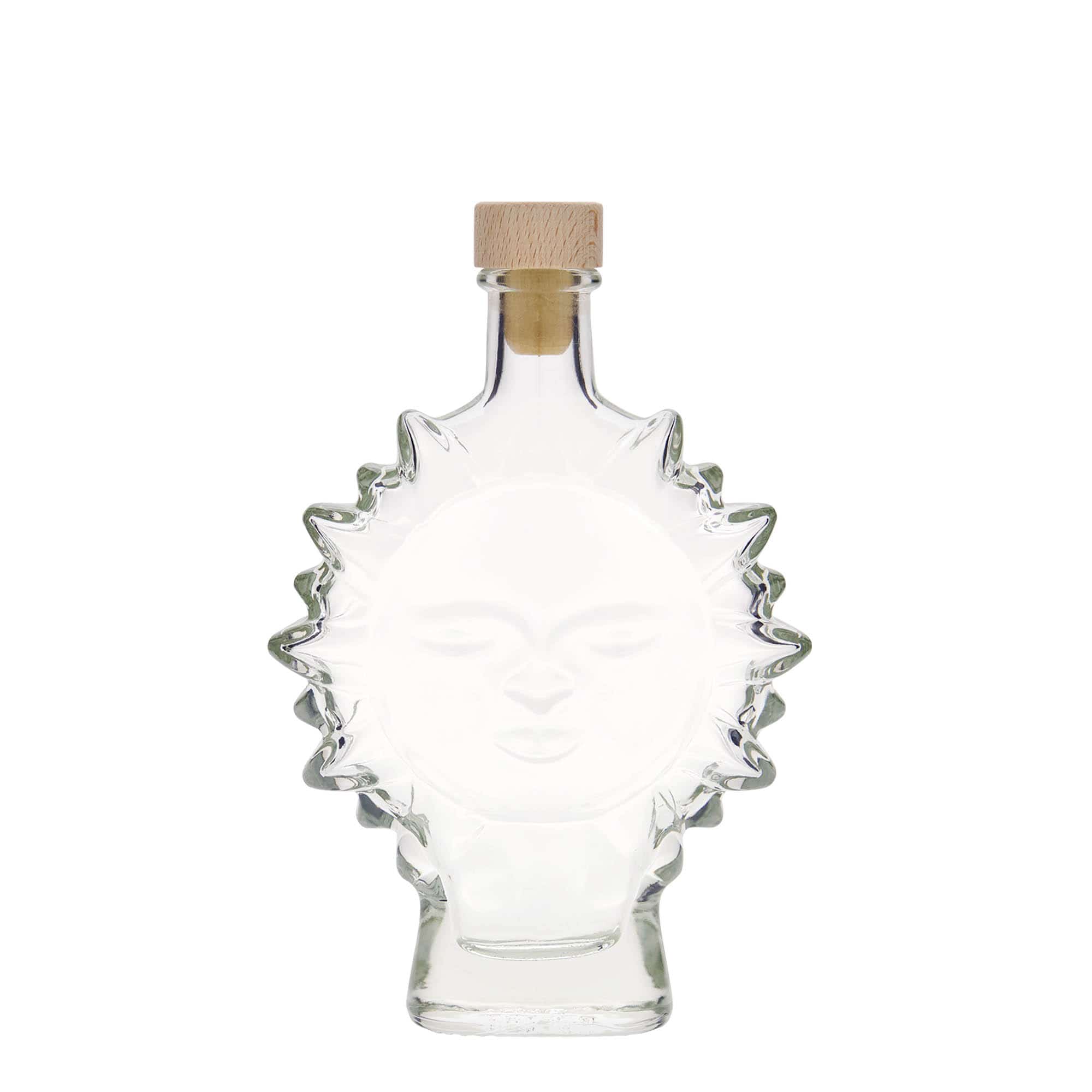 200 ml Bottiglia di vetro 'Sole', imboccatura: fascetta