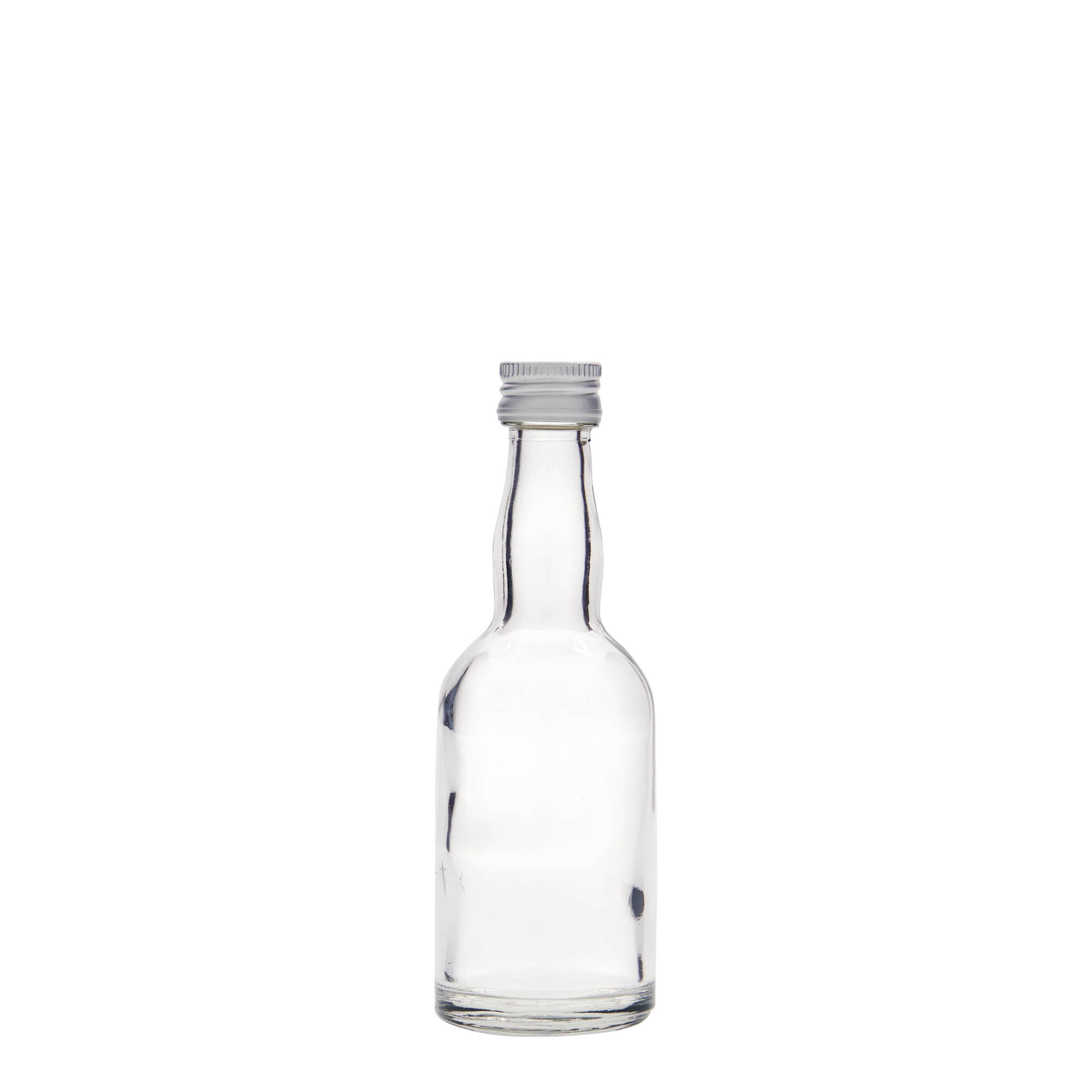 Bottiglia di vetro da 50 ml 'Proba', bocca: PP 18 Bottiglia di vetro da 50 ml 'Proba', bocca: PP 18