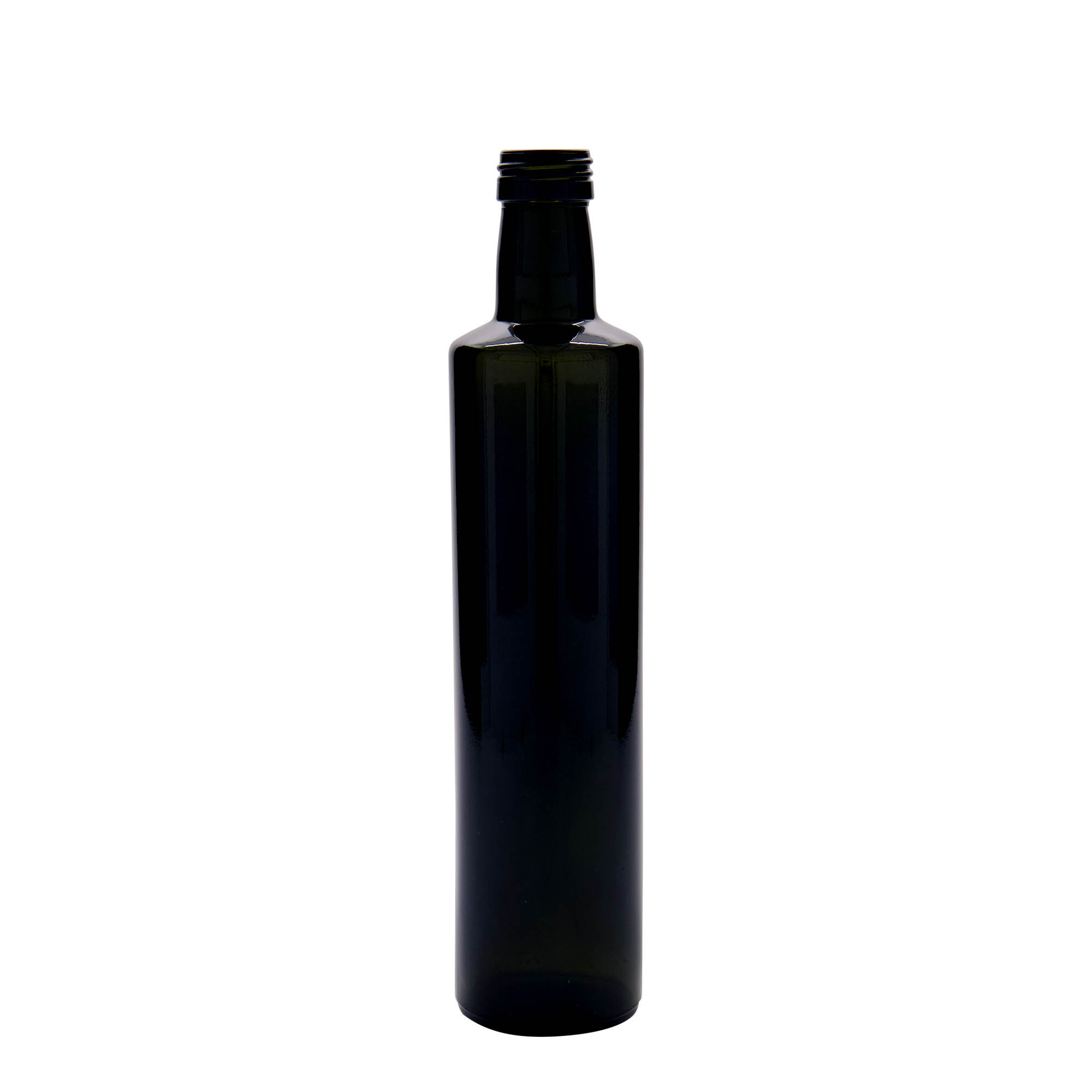 Bottiglia di vetro da 500 ml 'Dorica', verde antico, bocca: PP 31,5
