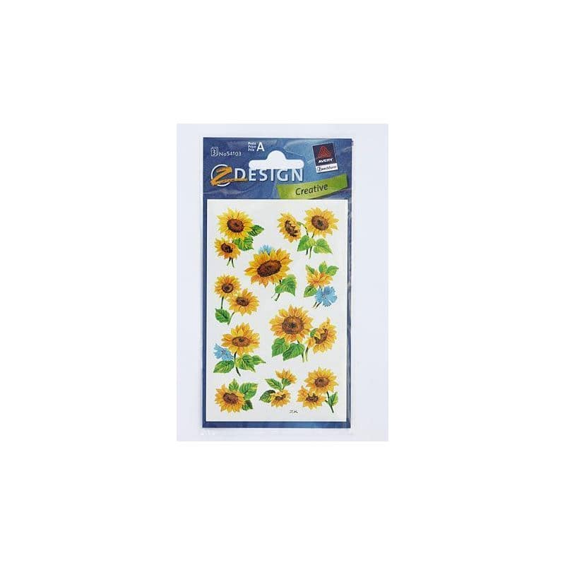 Adesivi Zweckform 'Girasoli', carta, multicolore