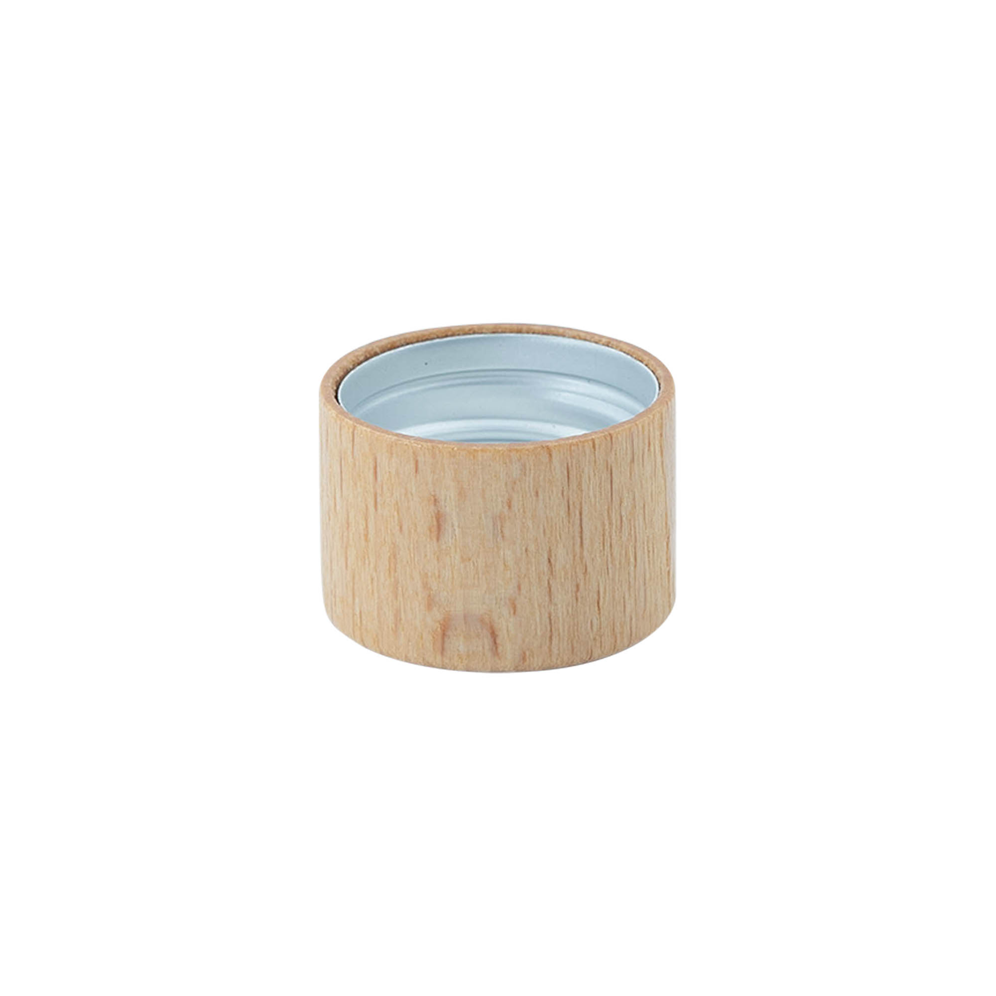 Chiusura a vite, metallo-legno, colore legno, per bocca: PP 28 Chiusura a vite, metallo-legno, colore legno, per bocca: PP 28