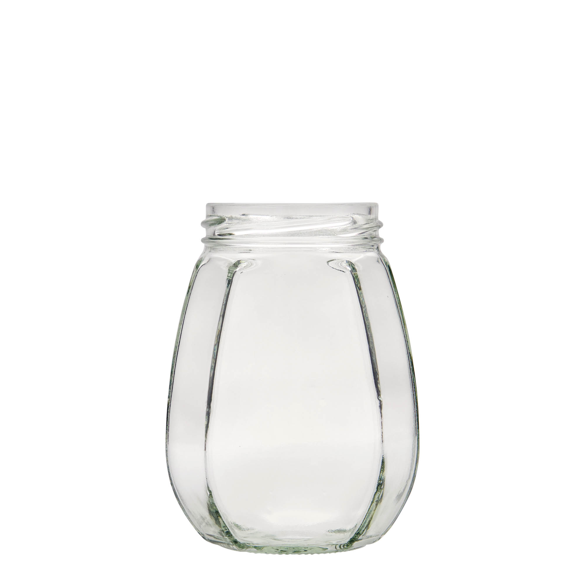 Vaso per gioielli 385 ml, esagonale, bocca: Twist-Off (TO 63) Vaso per gioielli 385 ml, esagonale, bocca: Twist-Off (TO 63)