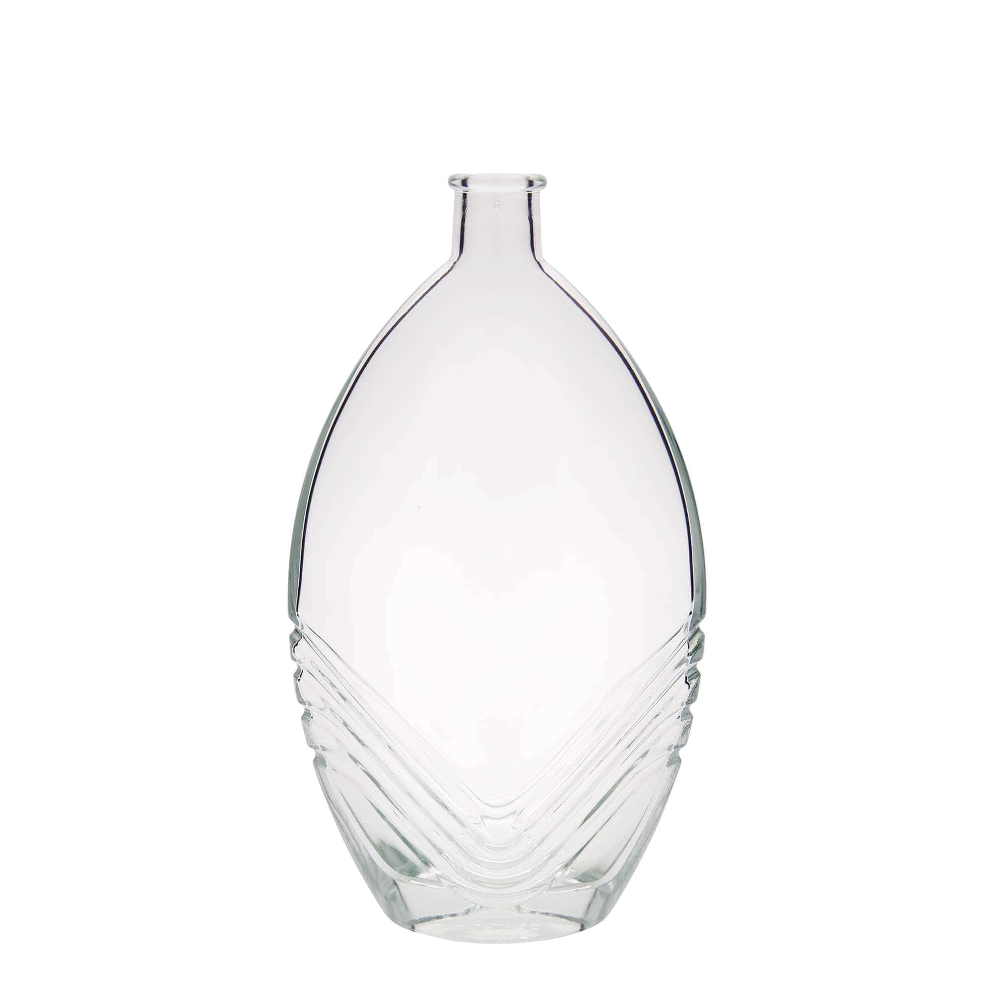 500 ml Bottiglia di vetro 'Florence', ovale, imboccatura: fascetta 500 ml Bottiglia di vetro 'Florence', ovale, imboccatura: fascetta