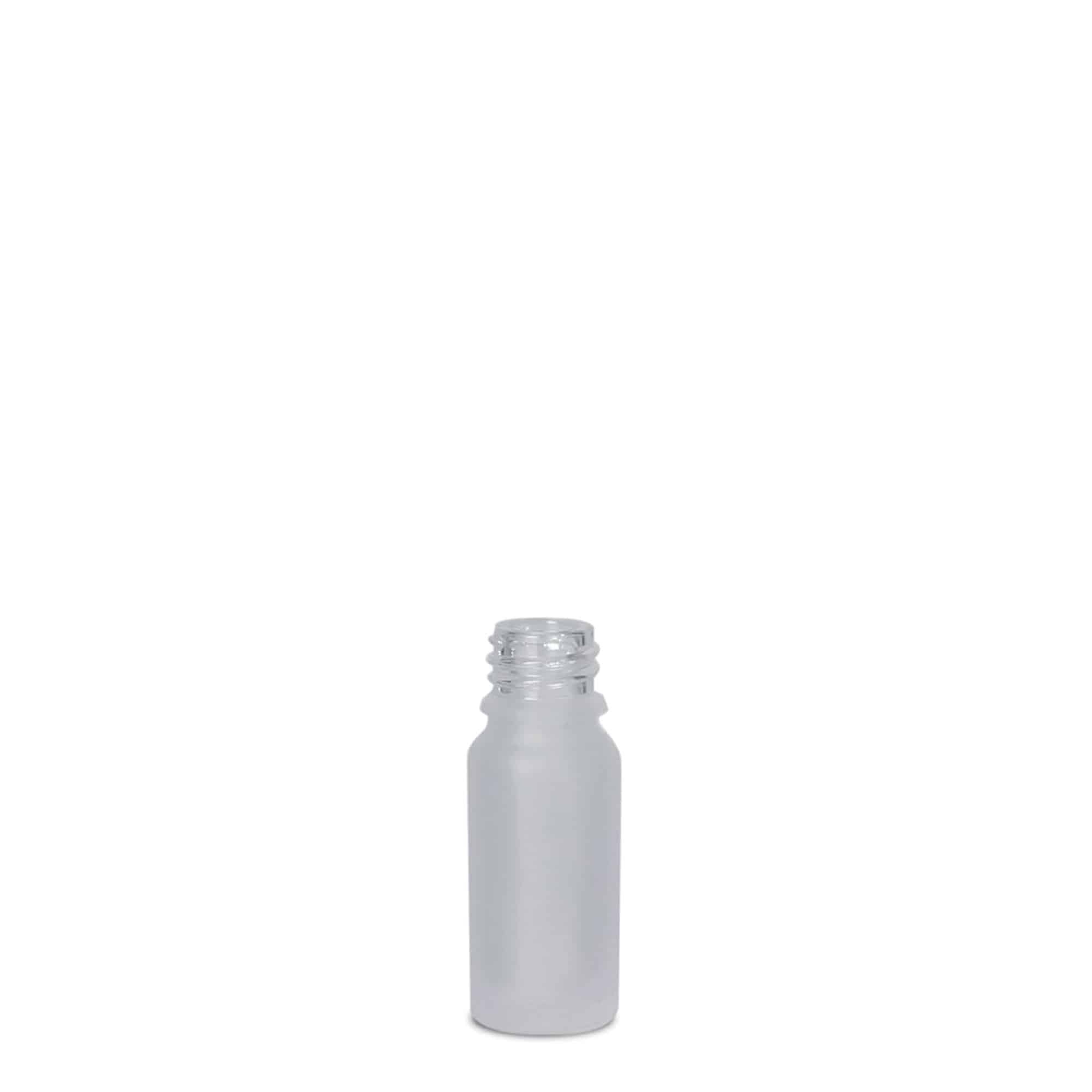 Flacone medico 10 ml, vetro, marrone satinato, bocca: DIN 18 Flacone medico 10 ml, vetro, marrone satinato, bocca: DIN 18