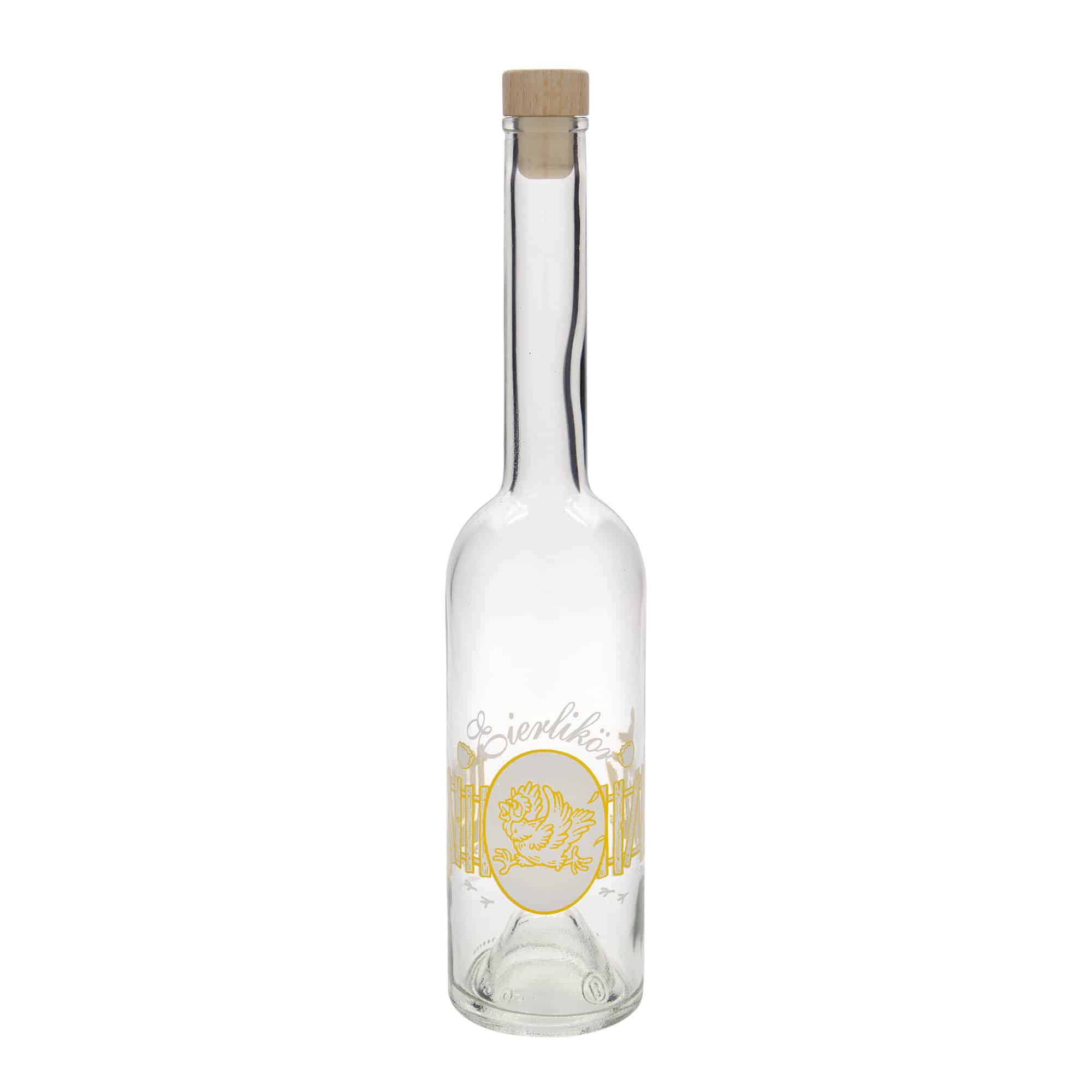 500 ml Bottiglia di vetro 'Opera', motivo: Liquore all'uovo, imboccatura: fascetta