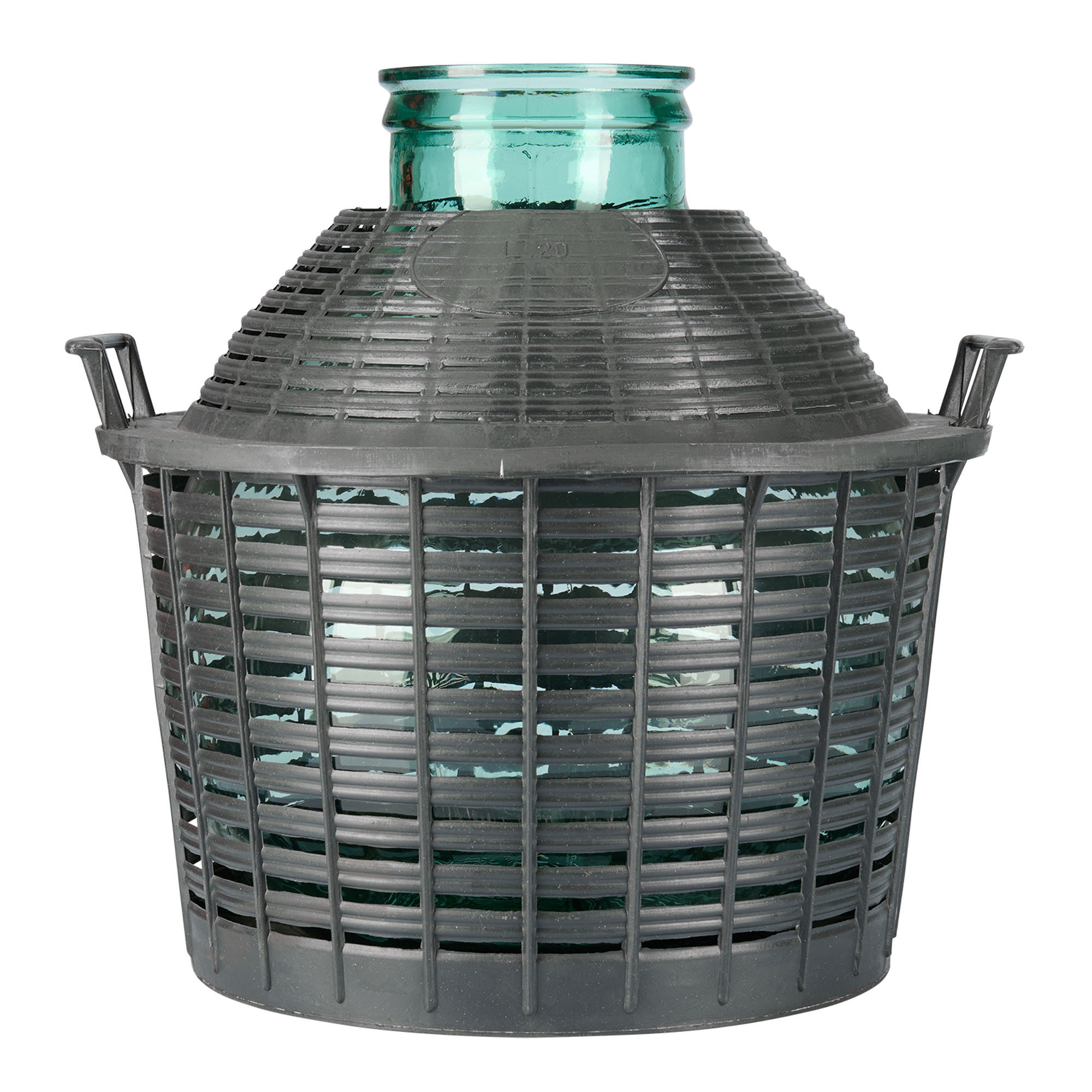 Bombola a pallone da 20 l, collo largo, vetro, bocca: coperchio a calotta Bombola a pallone da 20 l, collo largo, vetro, bocca: coperchio a calotta