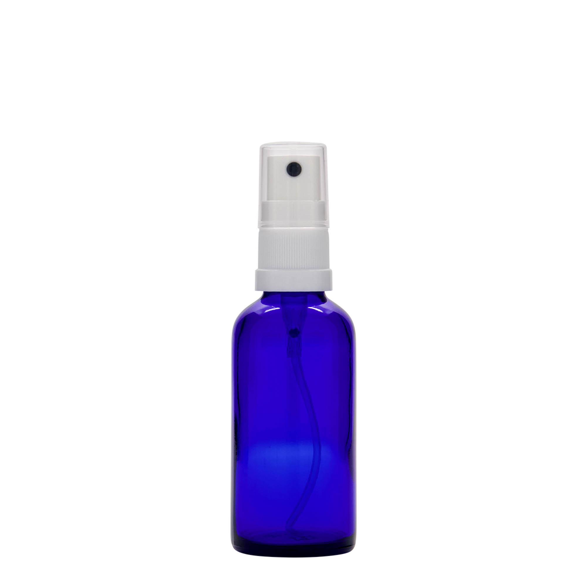 50 ml flacone spray medicina, vetro, blu reale, bocca: DIN 18 50 ml flacone spray medicina, vetro, blu reale, bocca: DIN 18