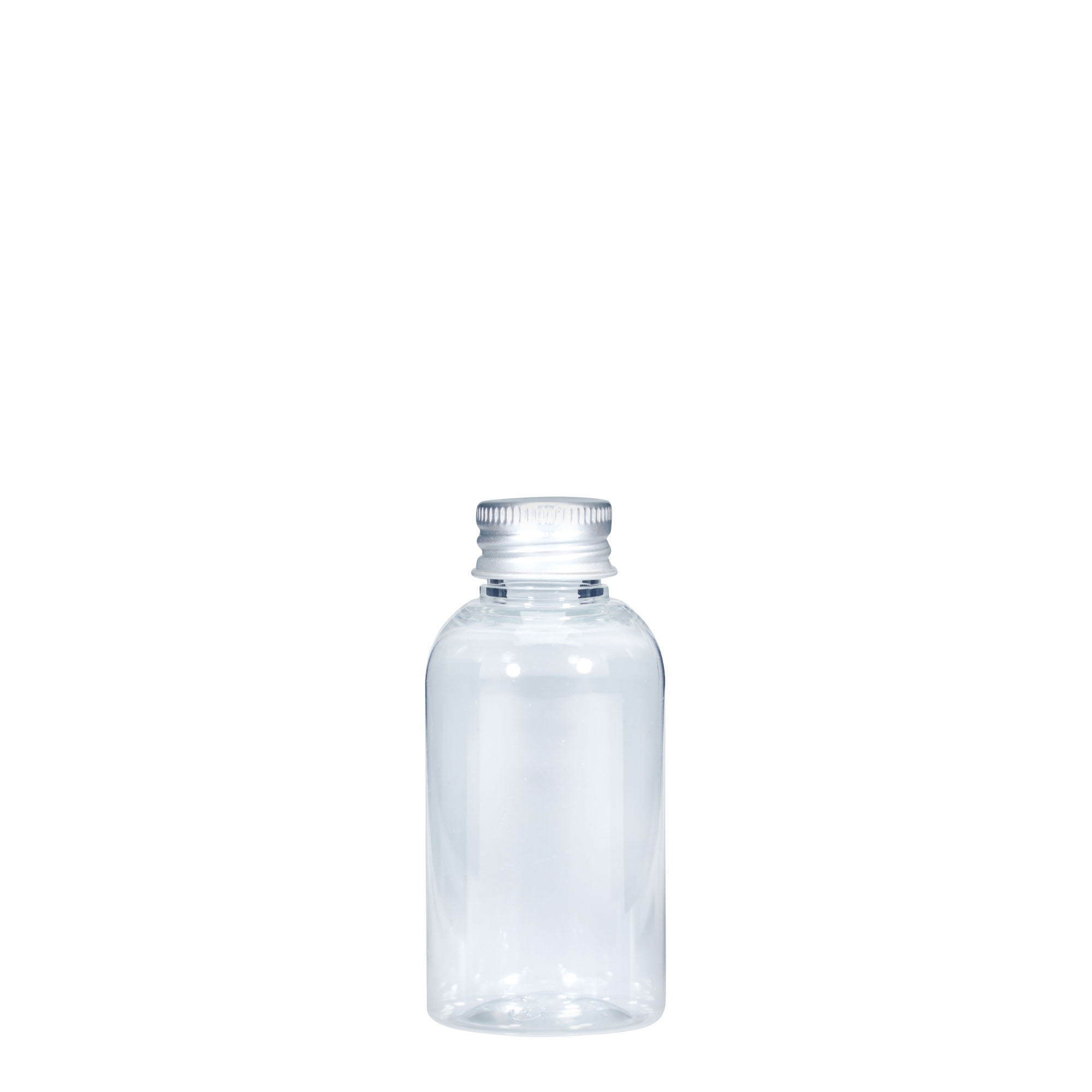 Bottiglia PET da 50 ml 'Boston', plastica, bocca: 20/410 Bottiglia PET da 50 ml 'Boston', plastica, bocca: 20/410
