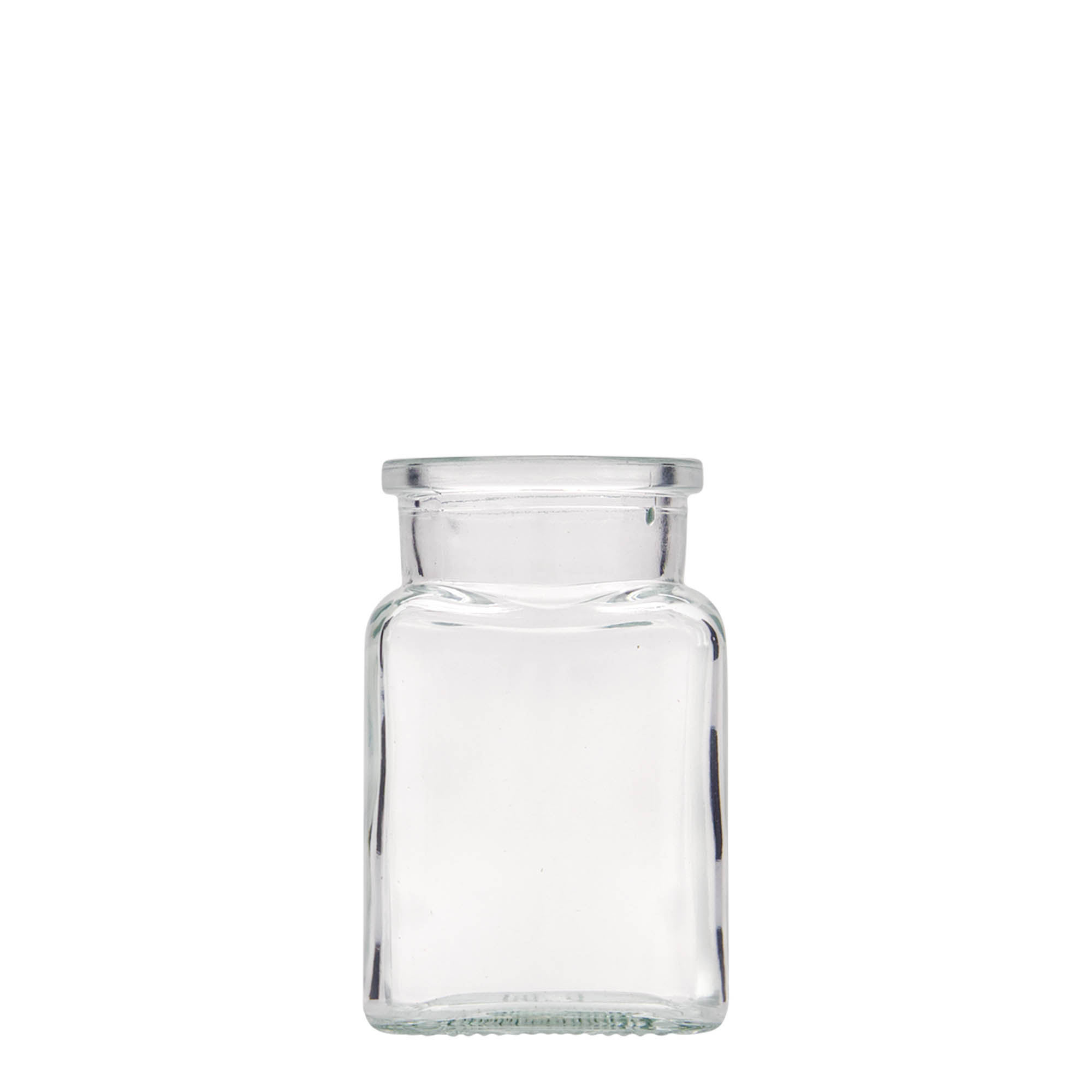 150 ml barattolo con tappo in sughero, quadrato, bocca: sughero 150 ml barattolo con tappo in sughero, quadrato, bocca: sughero