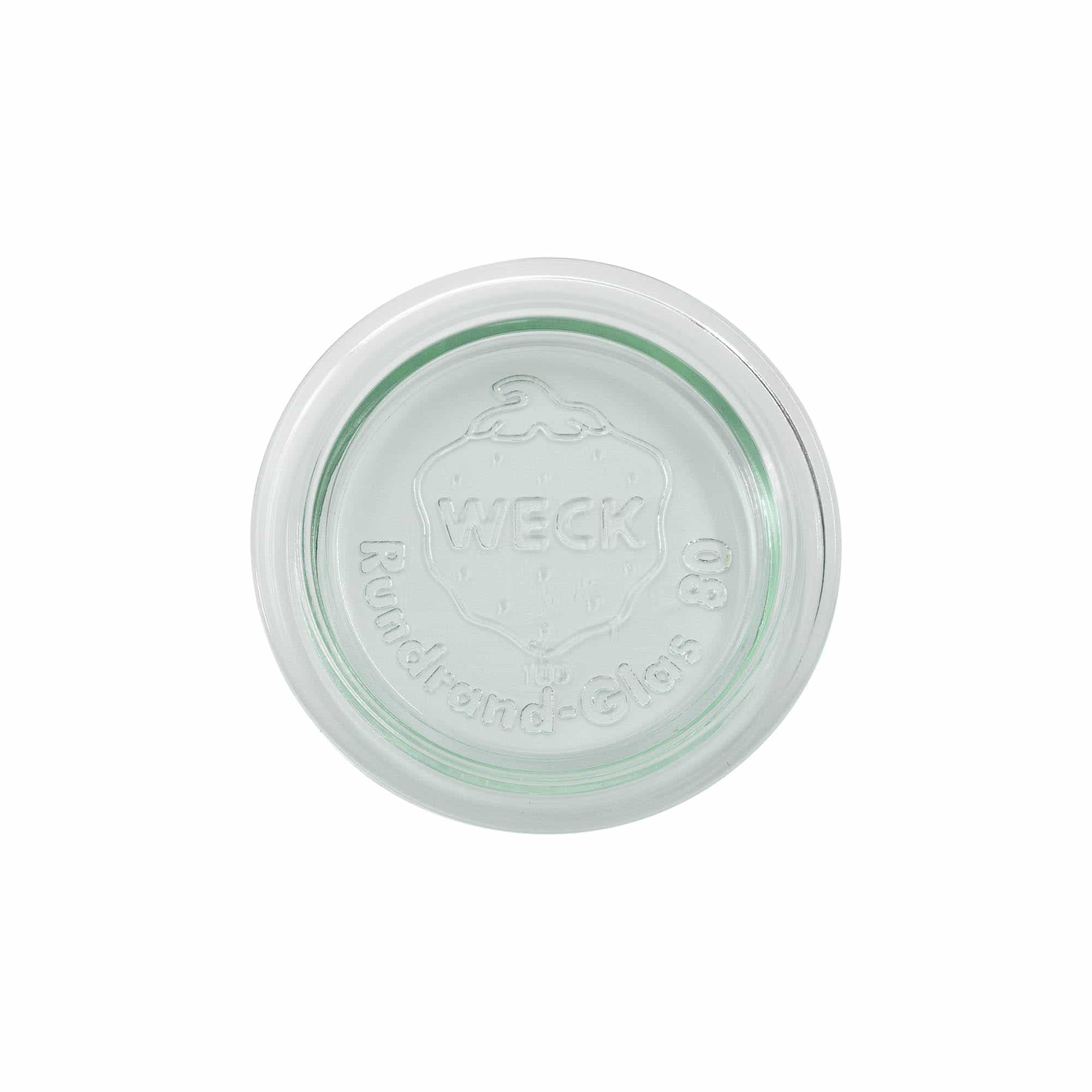 Coperchio WECK di vetro bordo tondo, per imboccatura: RR80