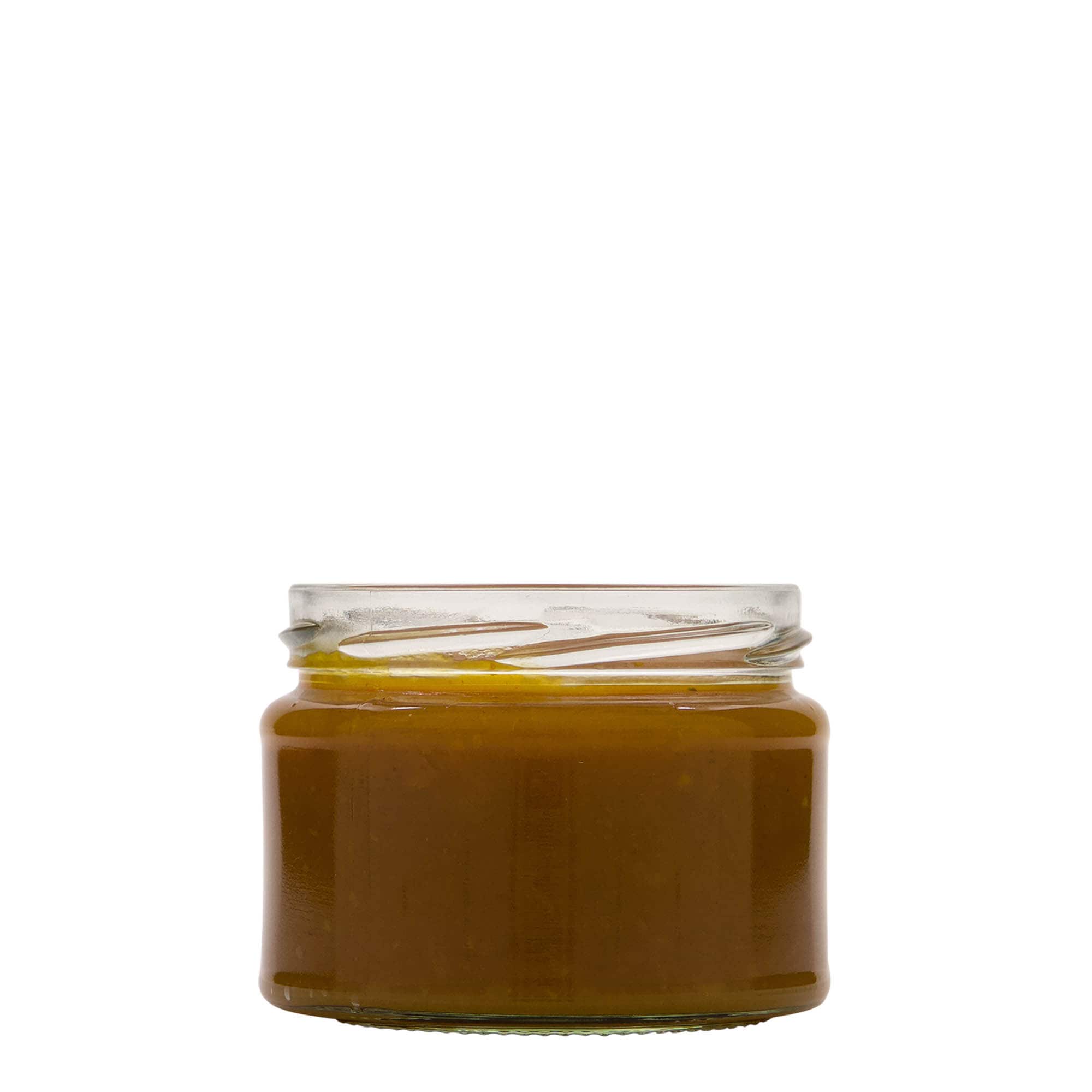280 ml barattolo rotondo piatto, bocca: Twist-Off (TO 82)