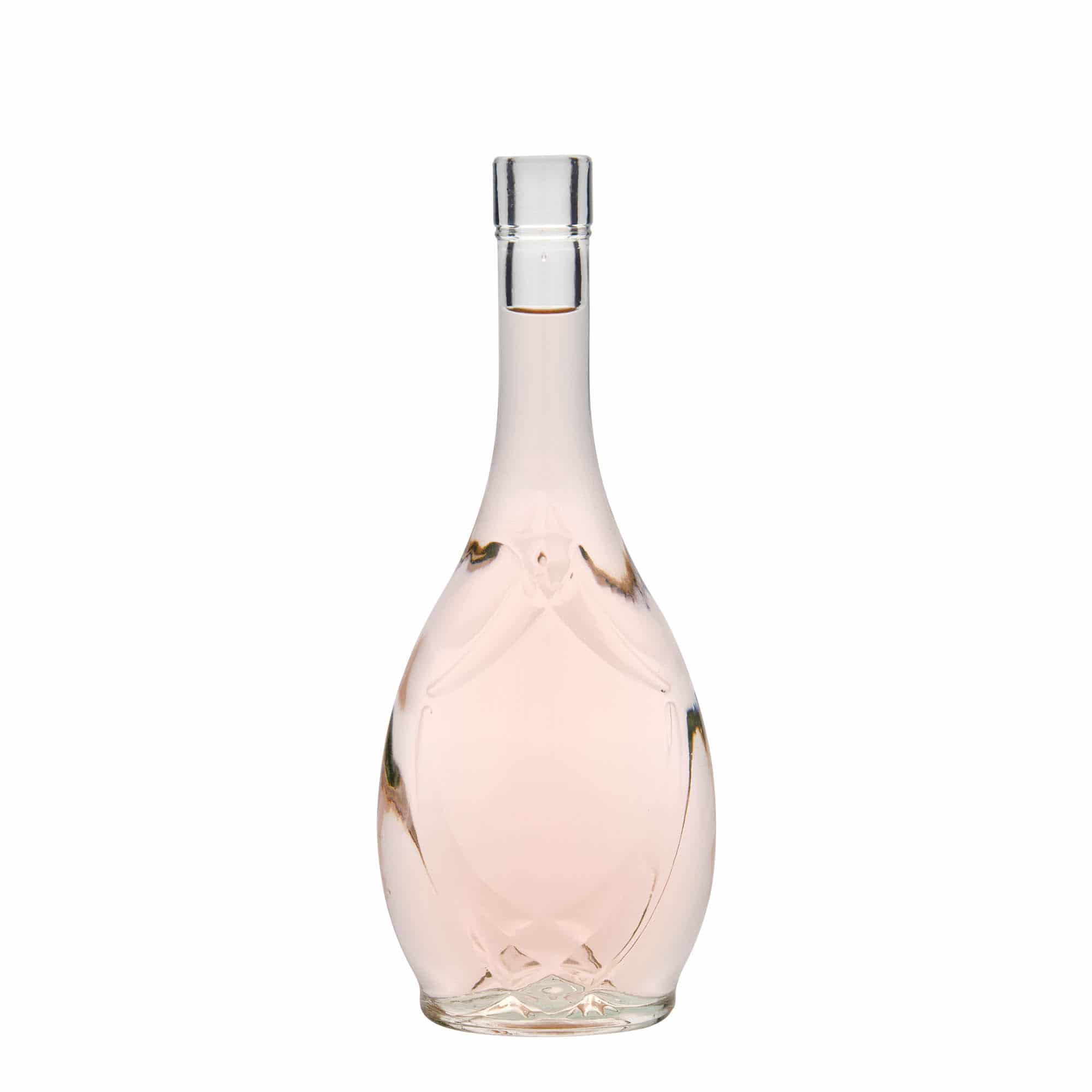 500 ml Bottiglia di vetro 'Zaragoza', ovale, imboccatura: fascetta