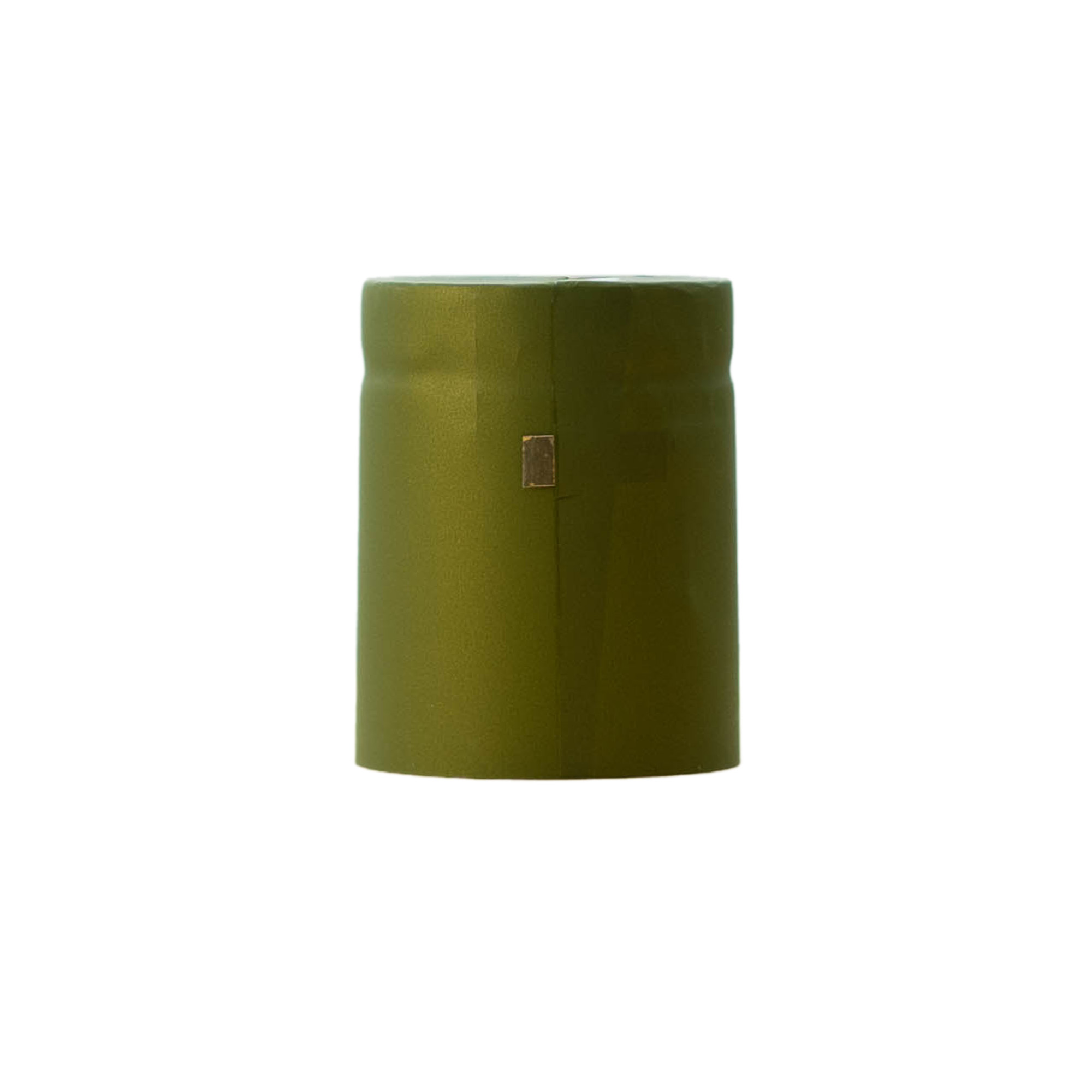 Capsula termoretraibile 32x41, plastica PVC, verde oliva Capsula termoretraibile 32x41, plastica PVC, verde oliva