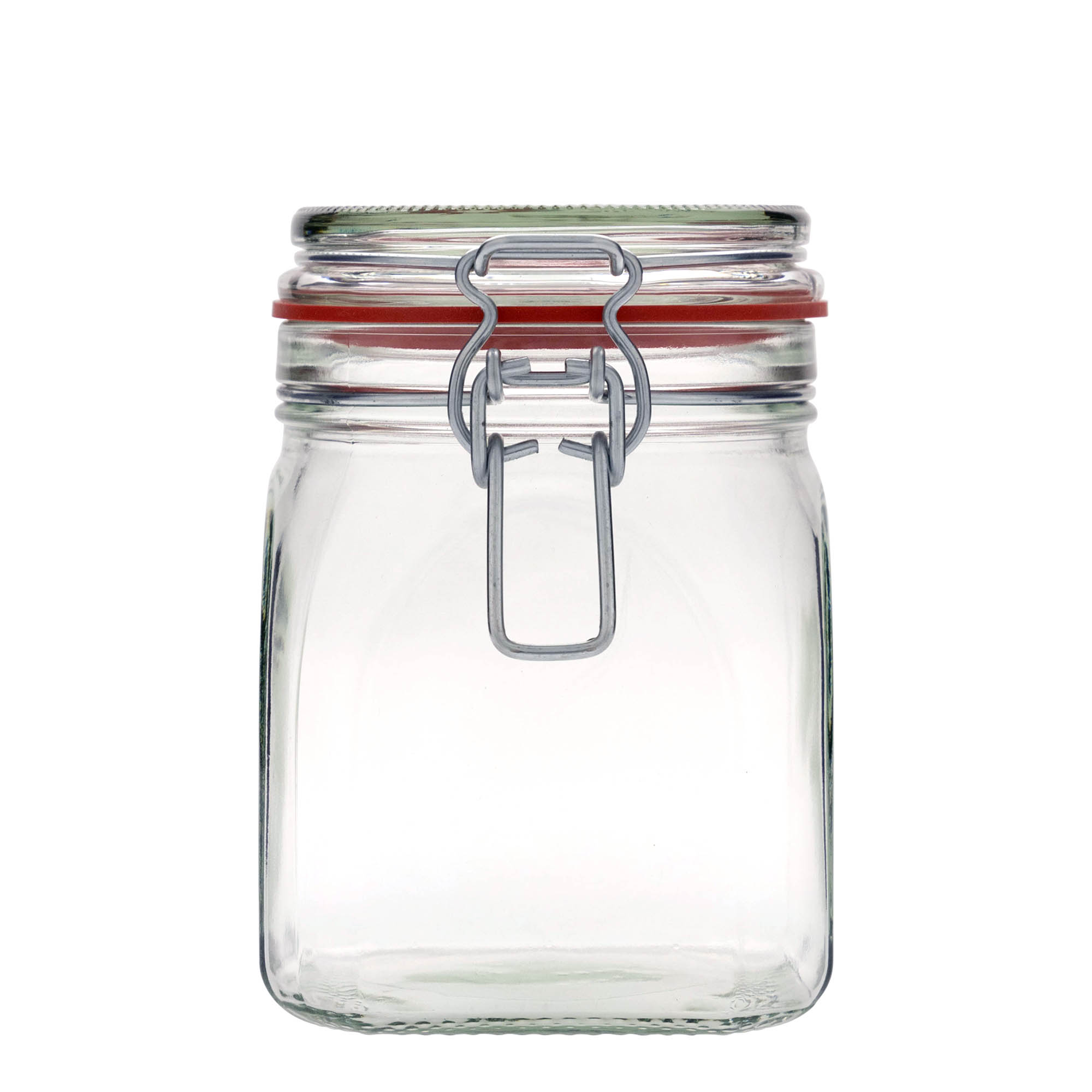 900 ml barattolo con chiusura a molla, quadrato, bocca: chiusura a molla 900 ml barattolo con chiusura a molla, quadrato, bocca: chiusura a molla